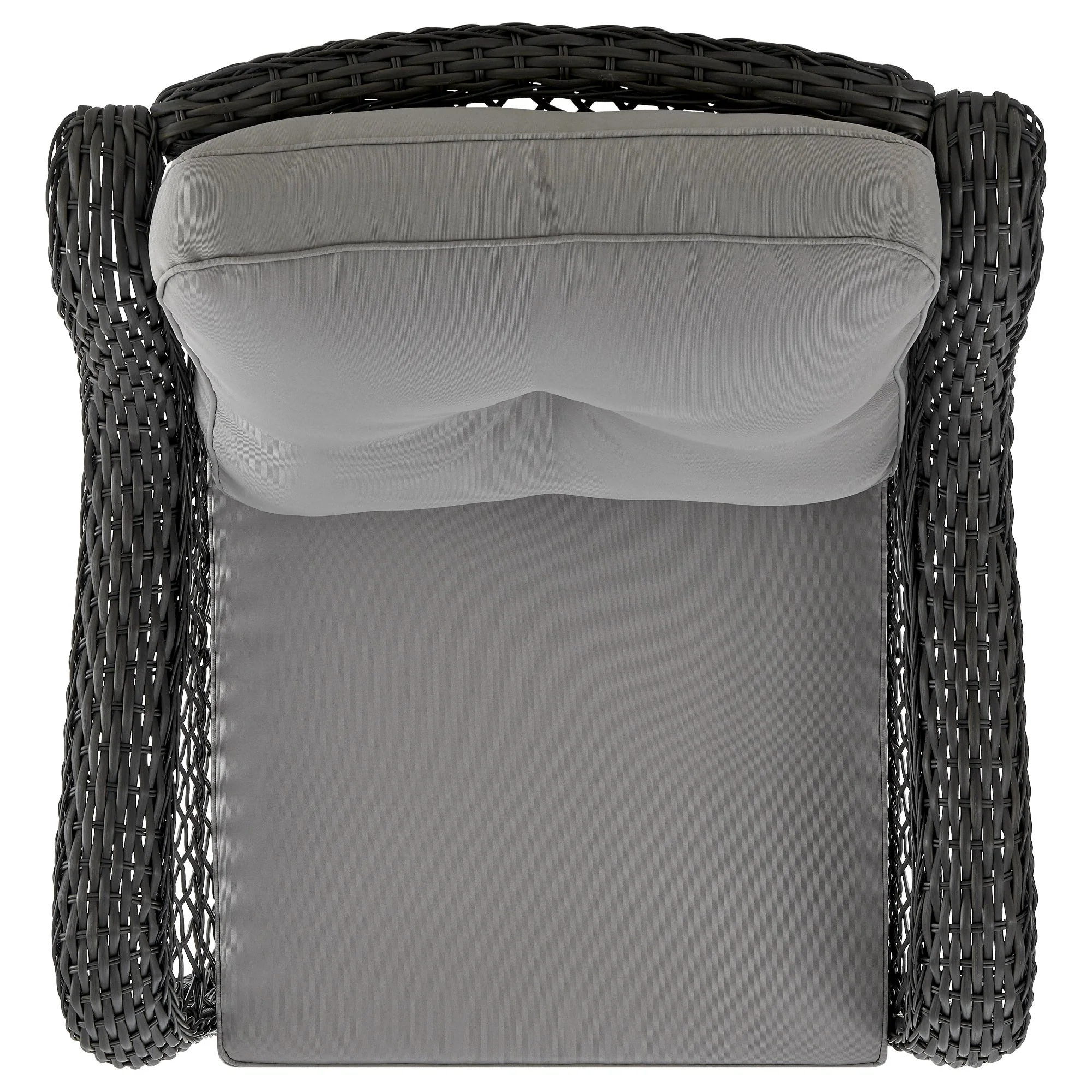 Fruttuo Patio 2-Person Seating Group with End Table with Grey Cushions - Image 8