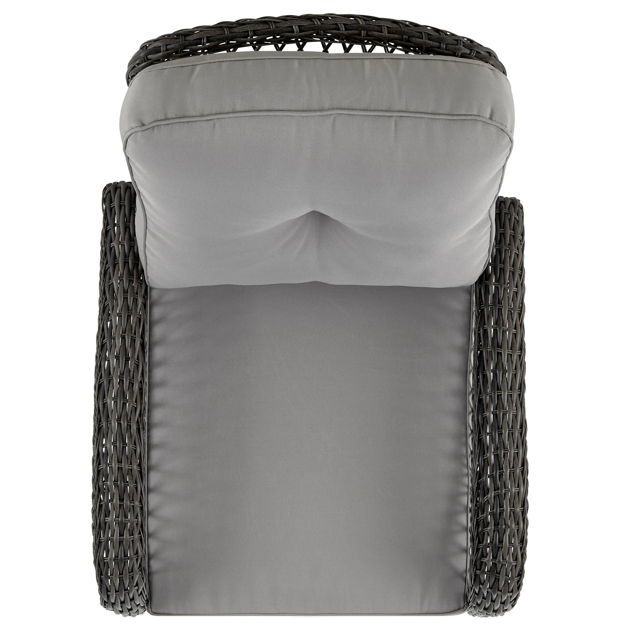 Fruttuo Patio Rocking Chair with Grey Cushions - Image 6