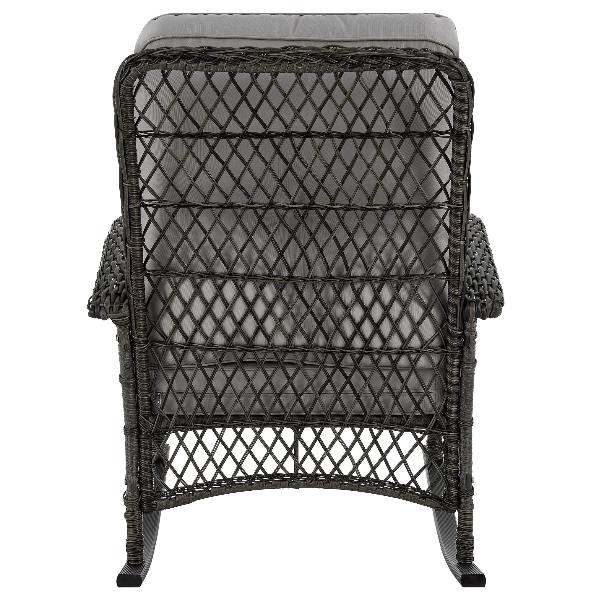 Fruttuo Patio Rocking Chair with Grey Cushions - Image 7