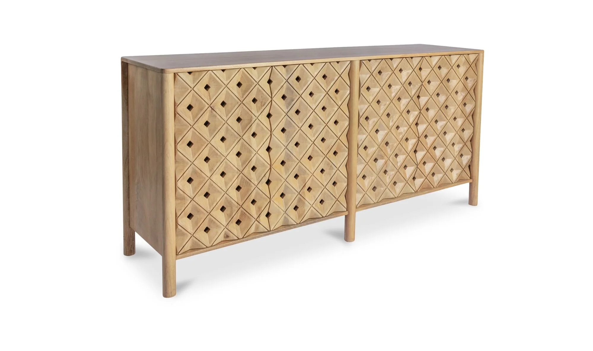 Fulton 4 Door Sideboard Natural - Image 2