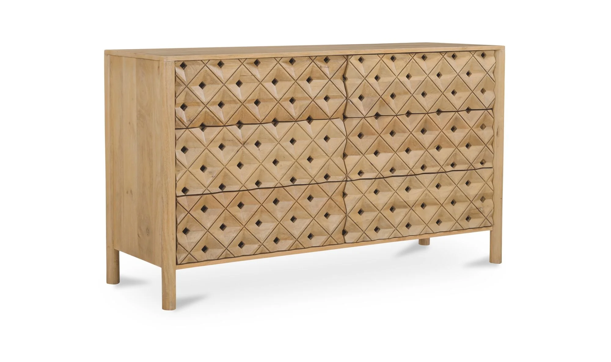 Fulton 6 Drawer Dresser Natural - Image 3
