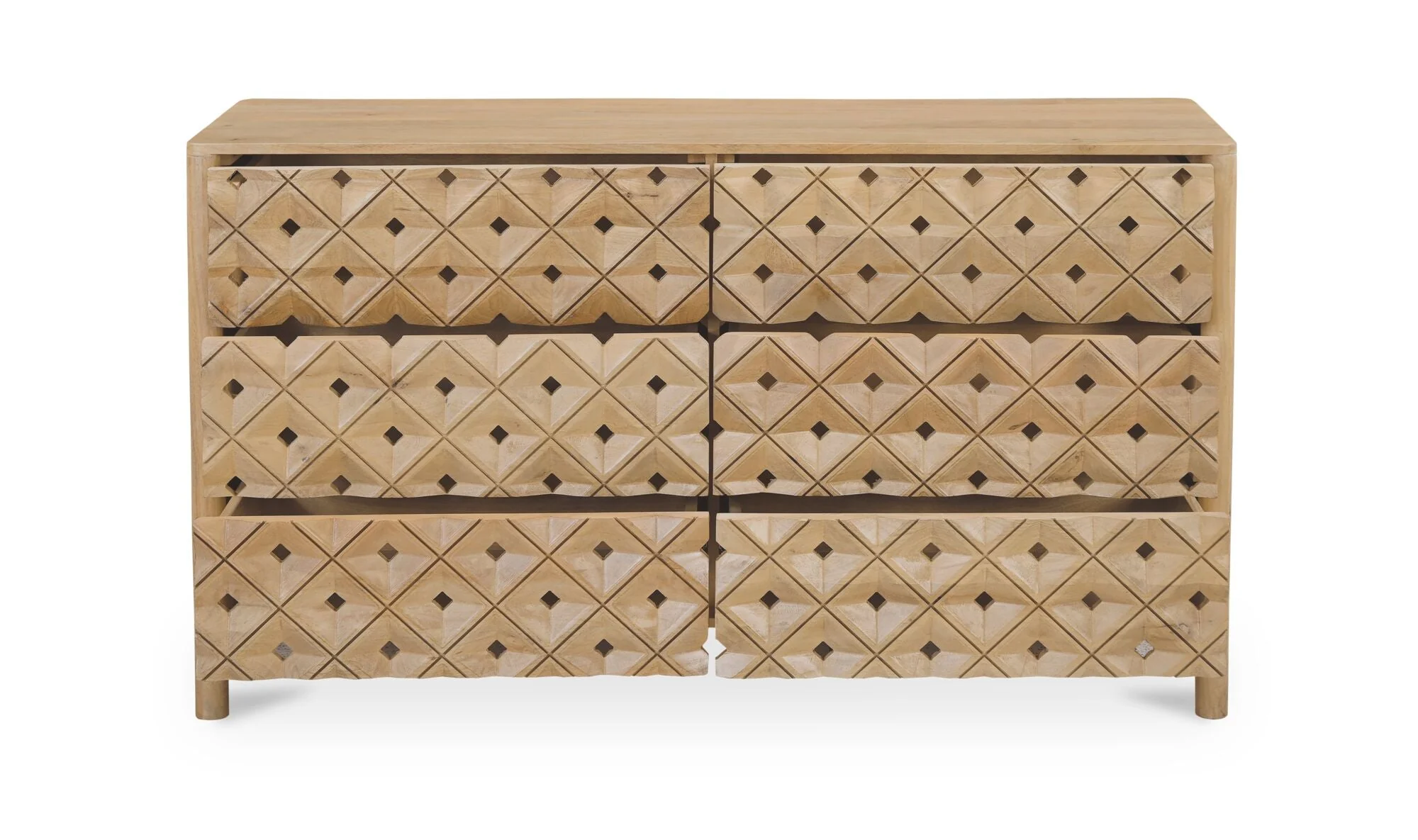 Fulton 6 Drawer Dresser Natural - Image 4