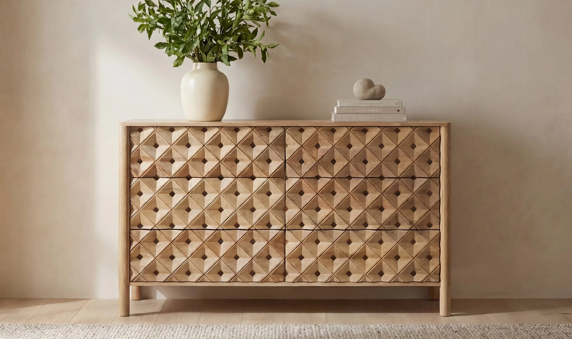 Fulton 6 Drawer Dresser Natural - Image 5
