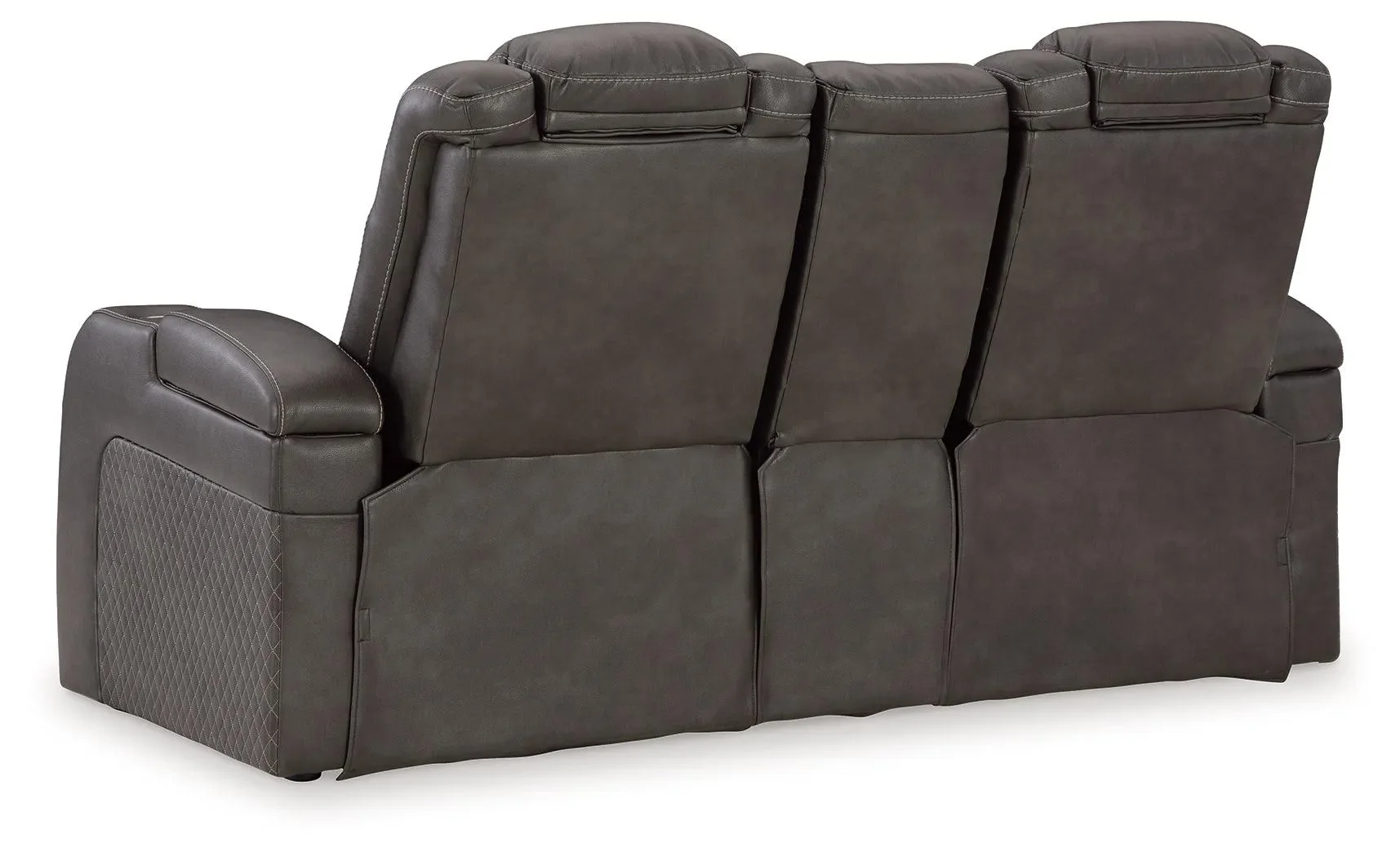 Fyne-Dyme Shadow Dual Power Reclining Loveseat with Audio Console - Image 5