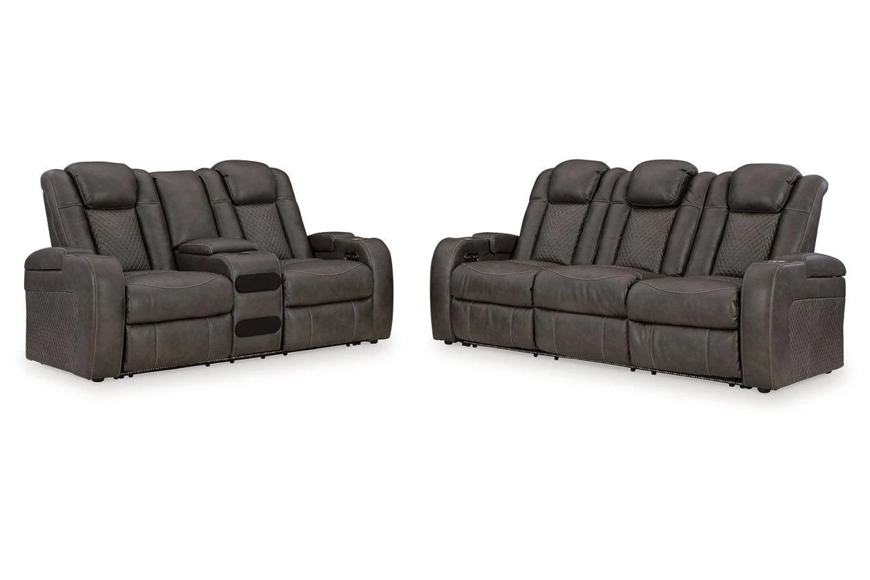 Fyne-Dyme Shadow Power Reclining Sofa and Loveseat - Image 3