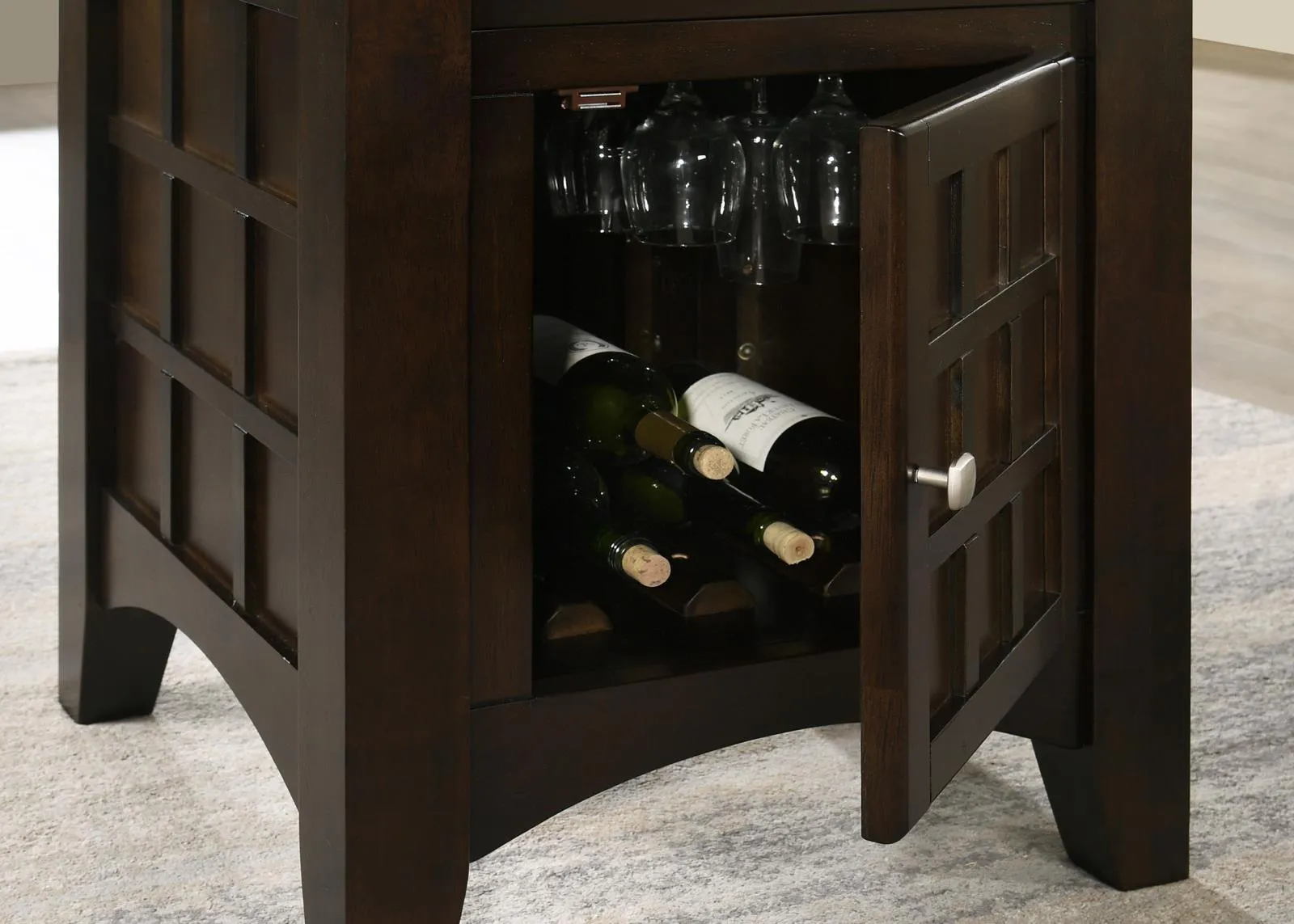 Gabriel Cappuccino and Tan Square Counter Height Dining Set - Image 7