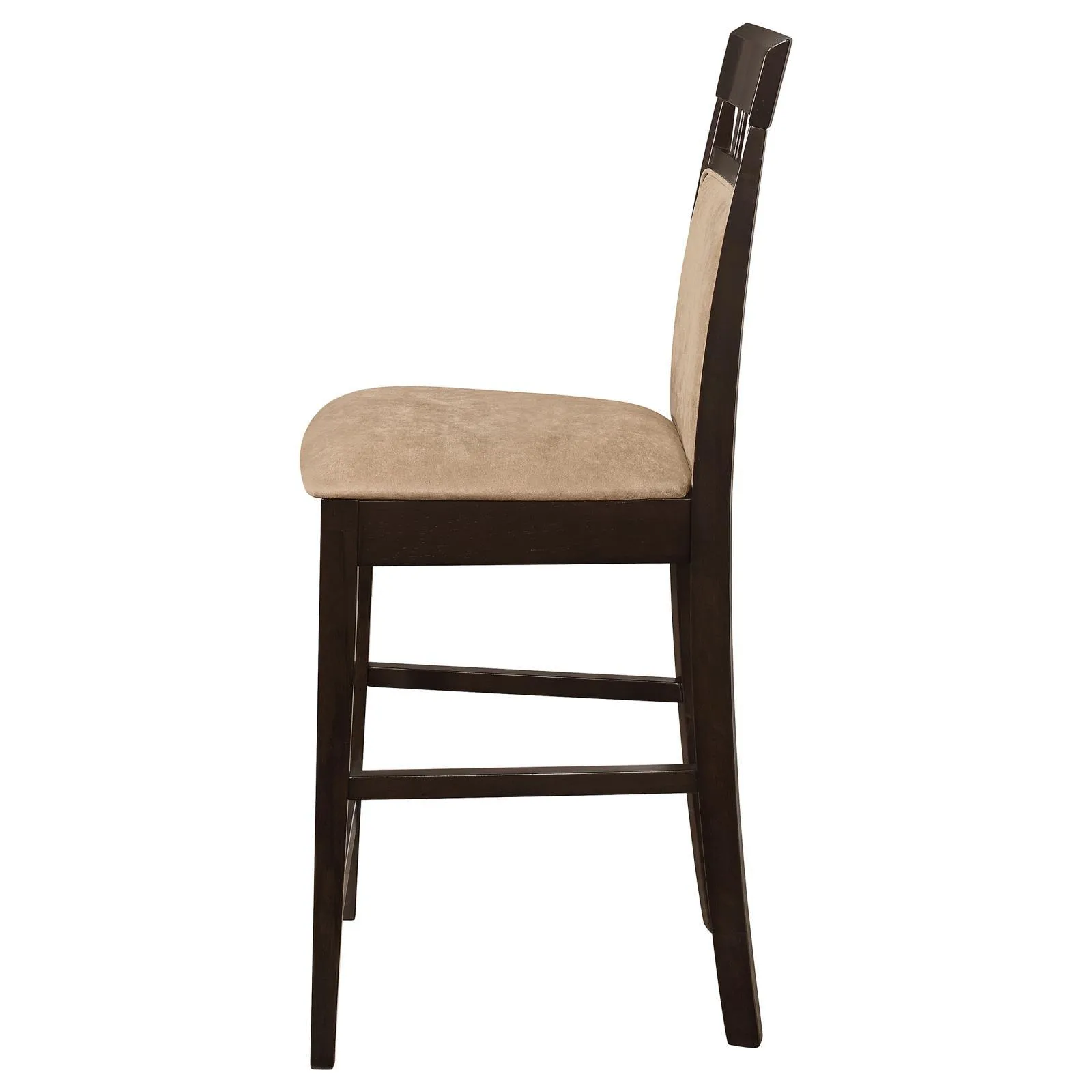 Gabriel Cappuccino and Tan Upholstered Counter Height Stools, Set of 2 - Image 5