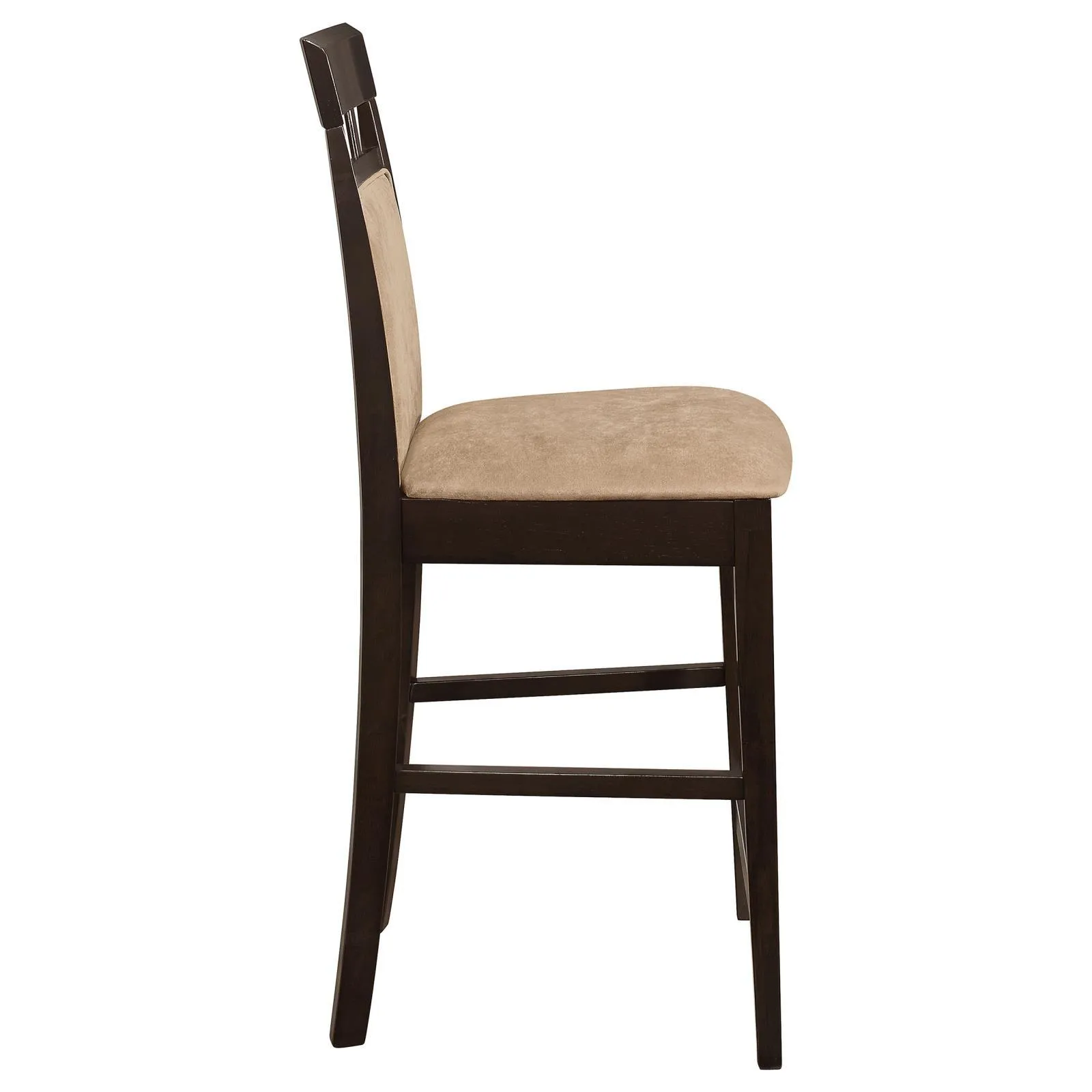 Gabriel Cappuccino and Tan Upholstered Counter Height Stools, Set of 2 - Image 9