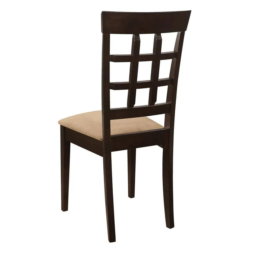Gabriel Cappuccino/Tan Lattice Back Side Chairs, Set of 2 - Image 7