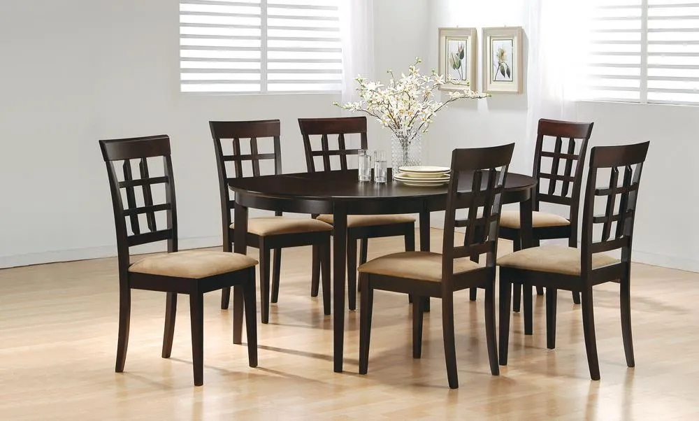 Gabriel Cappuccino/Tan Lattice Back Side Chairs, Set of 2 - Image 8