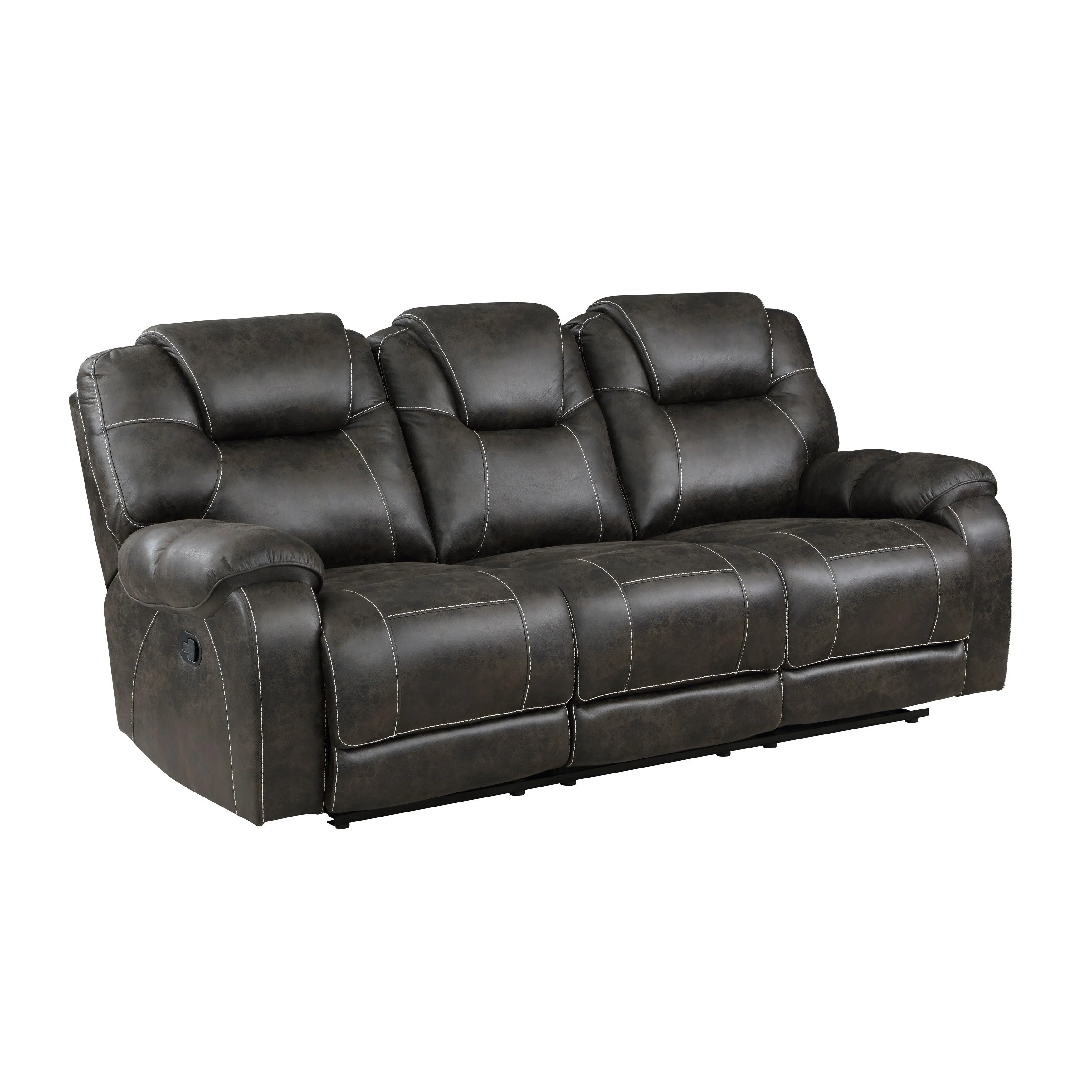 Gainesville Chocolate Double Reclining Sofa - Image 3