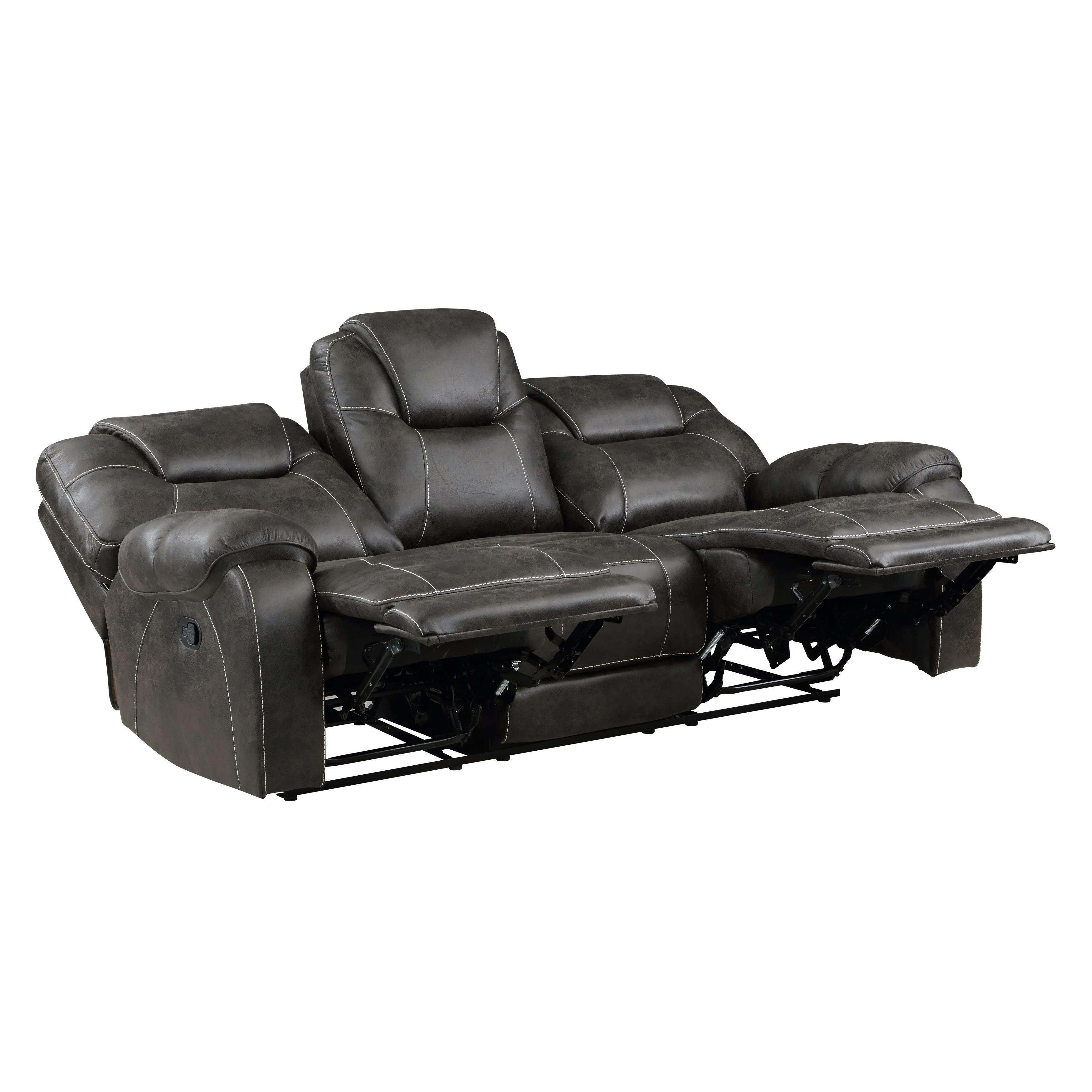 Gainesville Chocolate Double Reclining Sofa - Image 5