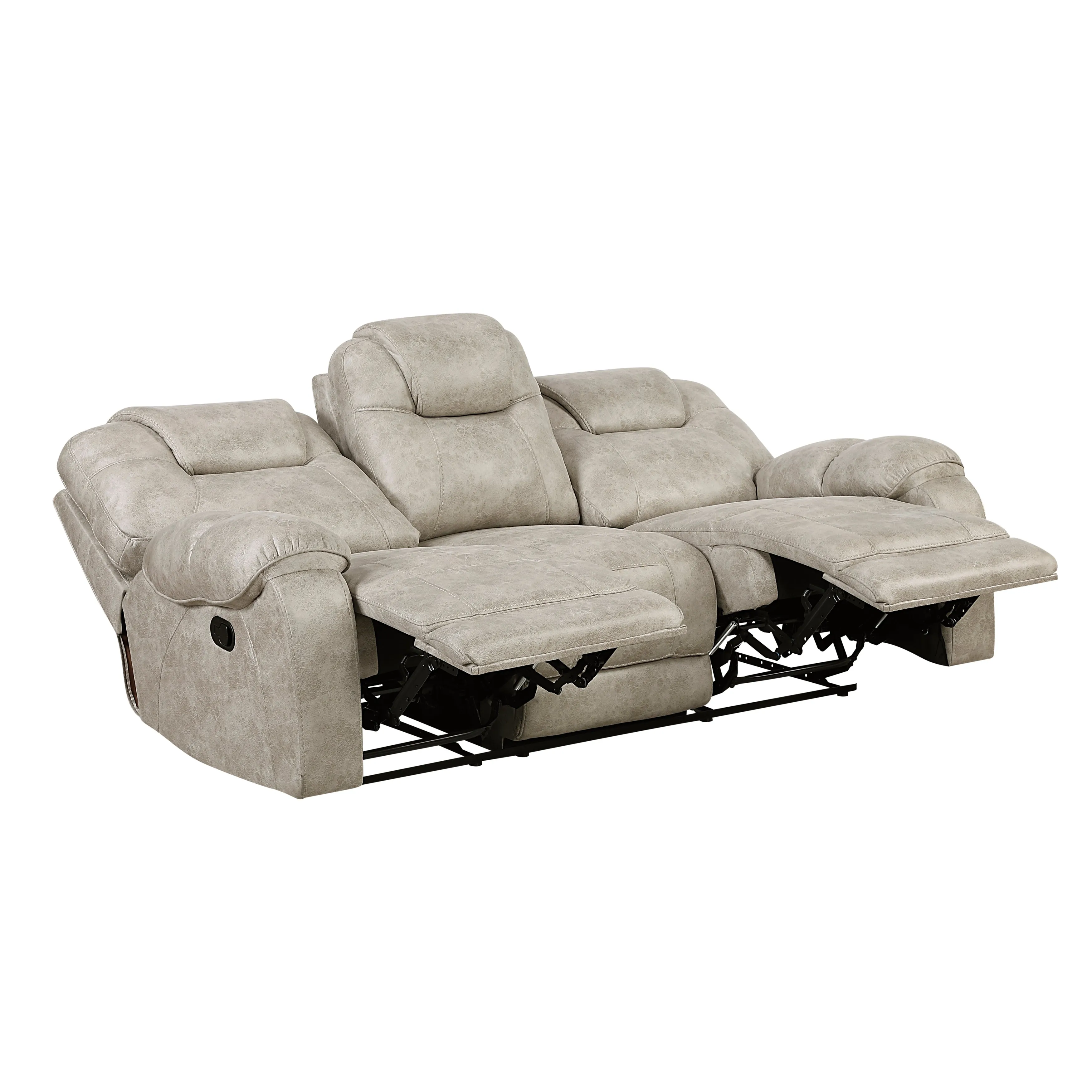 Gainesville Pewter Double Reclining Sofa - Image 4