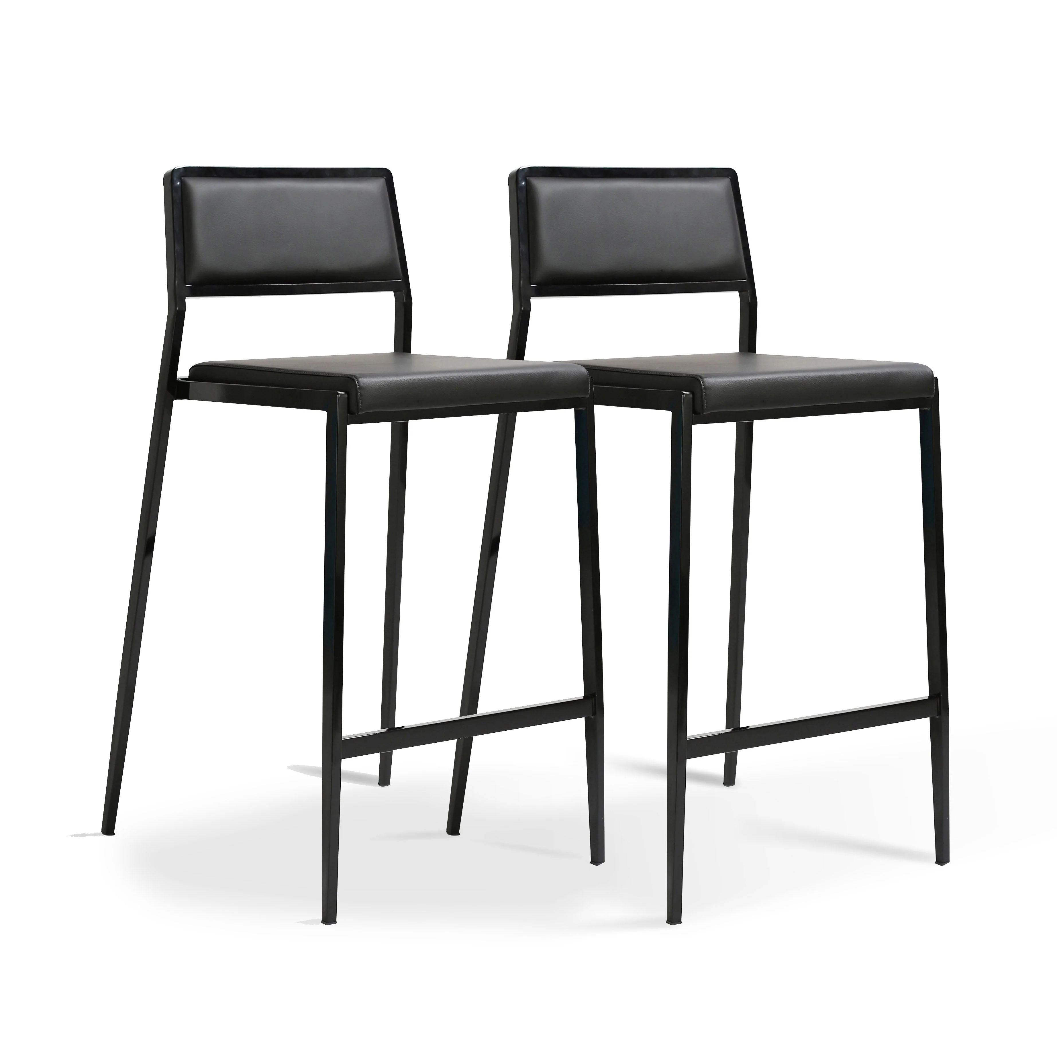 Gale Performance Vegan Leather Stackable Stool - Set of 2 - Image 10