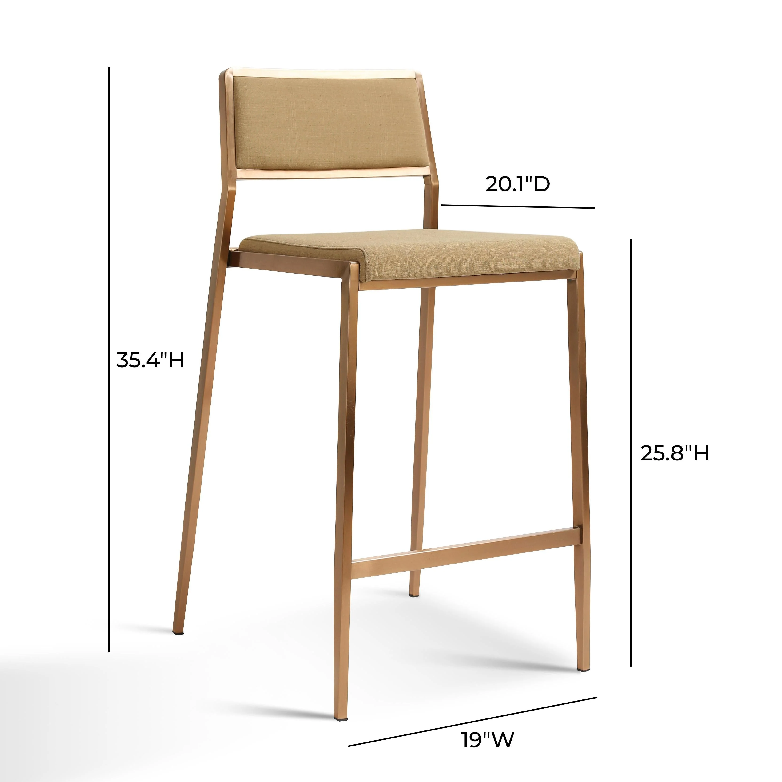 Gale Tan Basketweave Stackable Stool - Set of 2 - Image 8