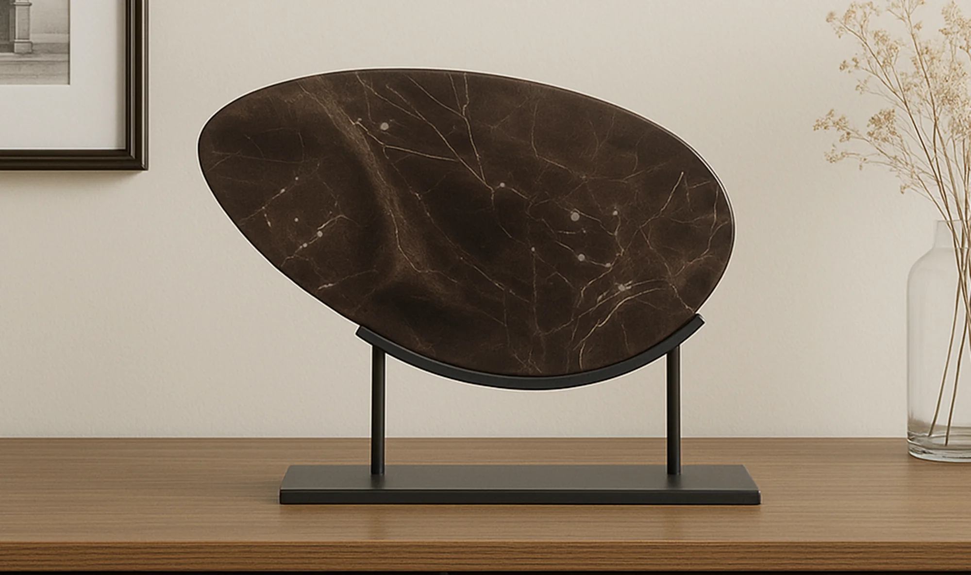 Galen Sculpture Saint Laurent Brown Marble - Image 3