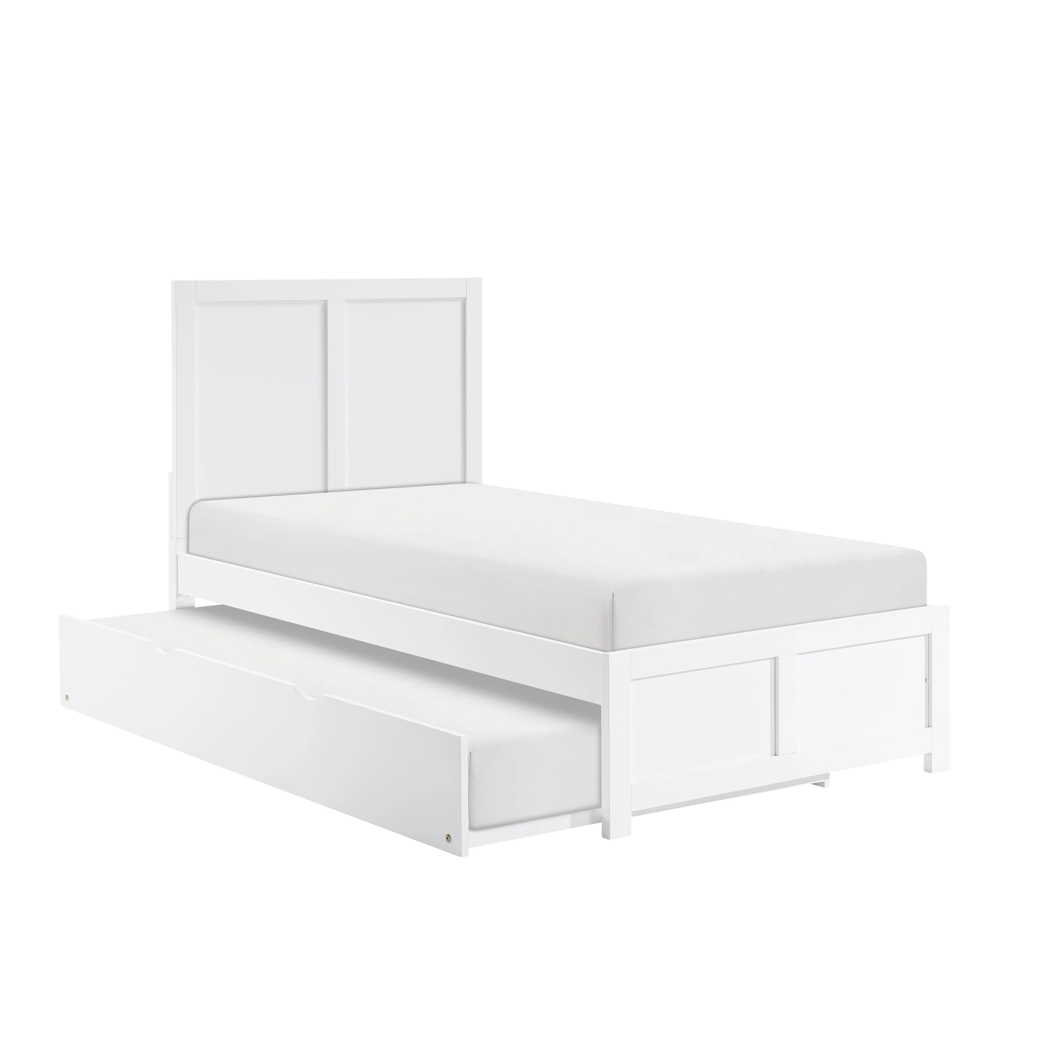 Galen White Twin Platform Bed - Image 5