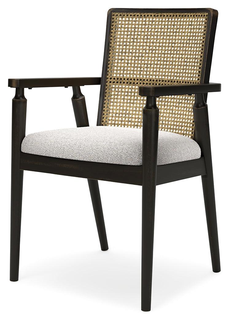 Galliden Black Dining Arm Chair, Set of 2 - Image 3