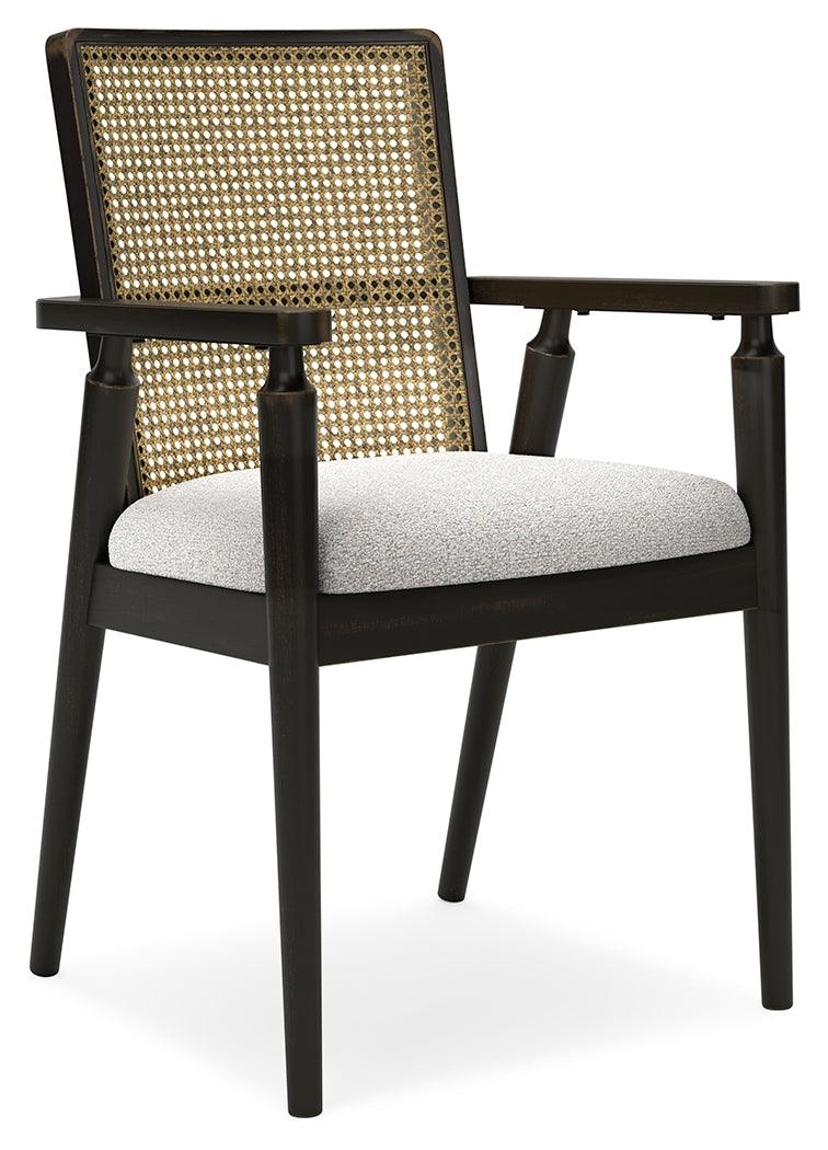 Galliden Black Dining Arm Chair, Set of 2 - Image 4