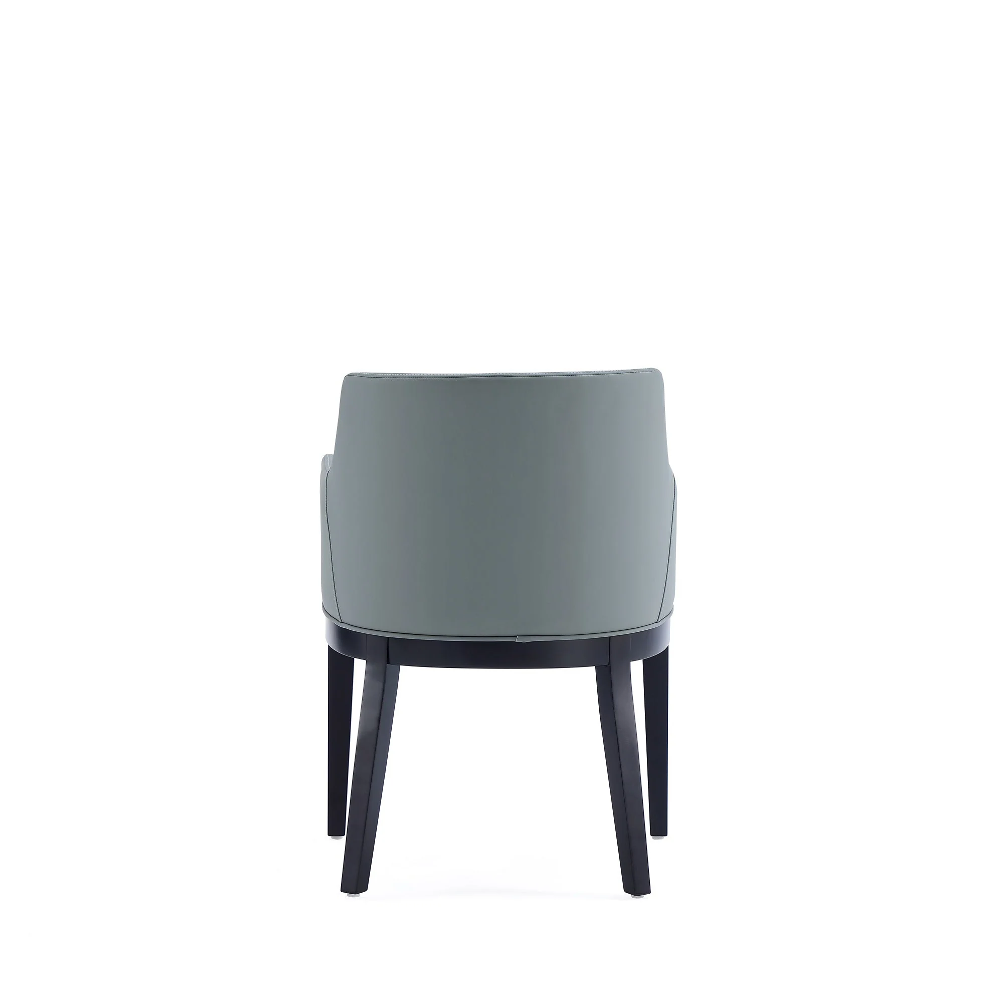 Gansevoort Faux Leather Dining Armchair in Pewter - Image 7