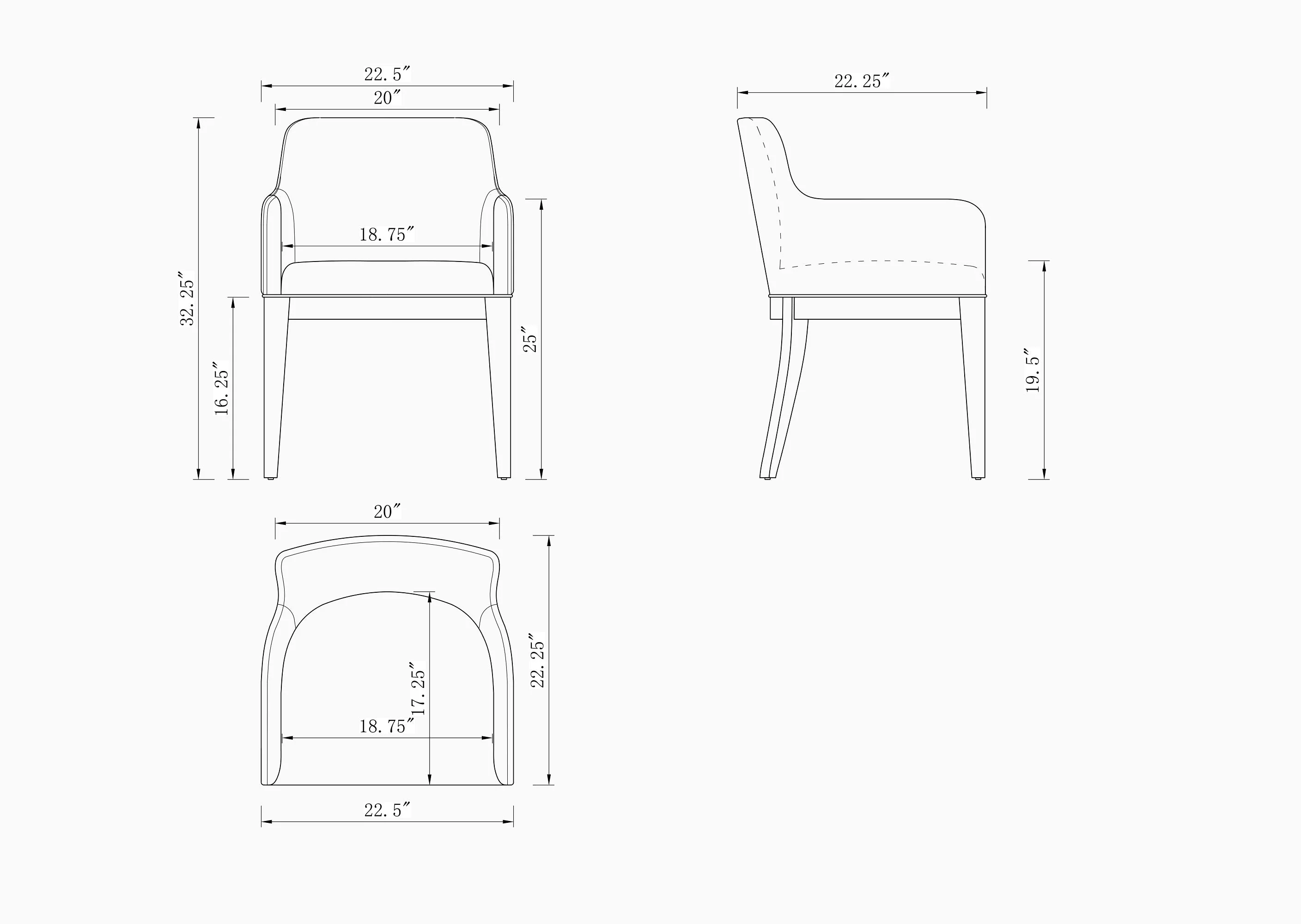 Gansevoort Faux Leather Dining Armchair in Stone Grey (set of 2) - Image 3
