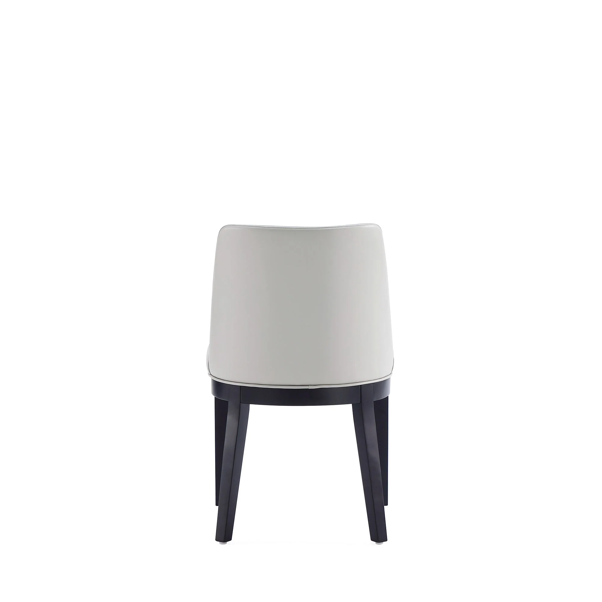Gansevoort Faux Leather Dining Chair in Light Grey (set of 2) - Image 7