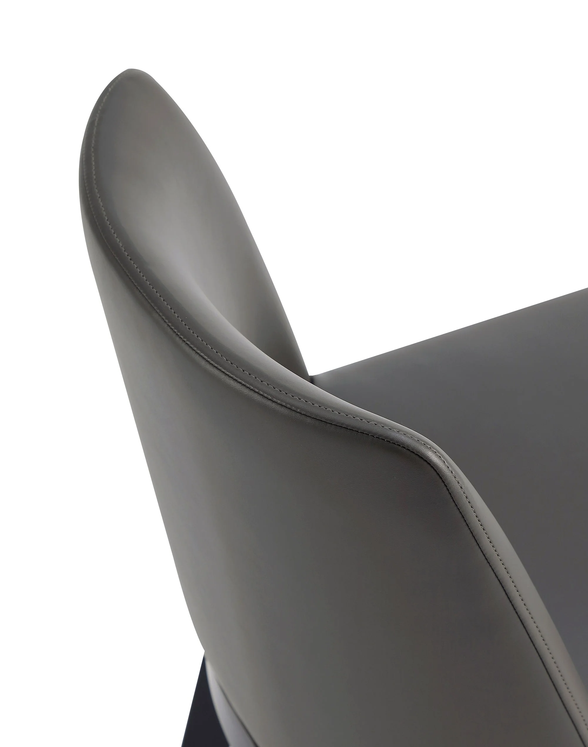 Gansevoort Faux Leather Dining Chair in Pebble Grey (set of 2) - Image 10