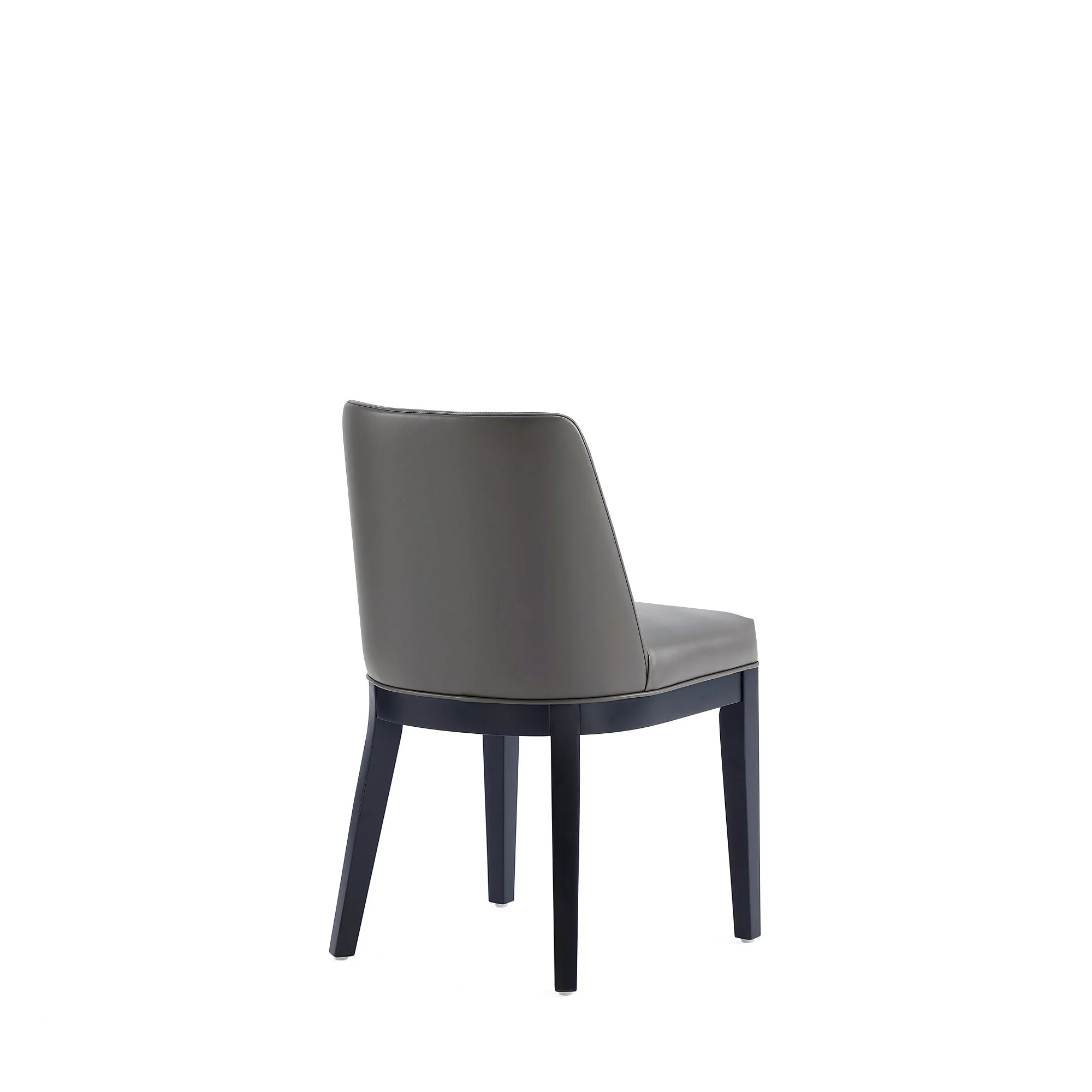 Gansevoort Faux Leather Dining Chair in Pebble Grey (set of 2) - Image 6