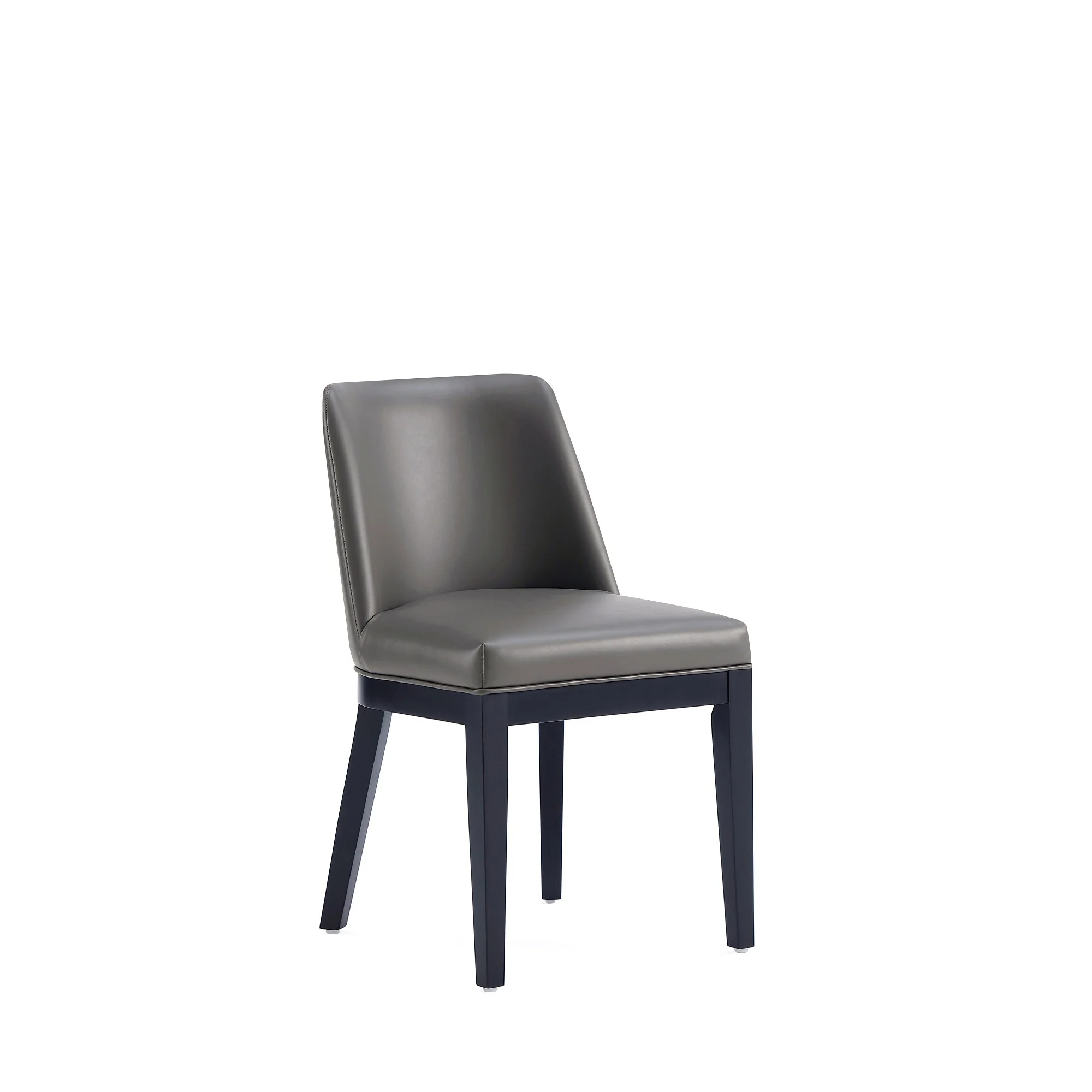 Gansevoort Faux Leather Dining Chair in Pebble Grey (set of 4) - Image 10