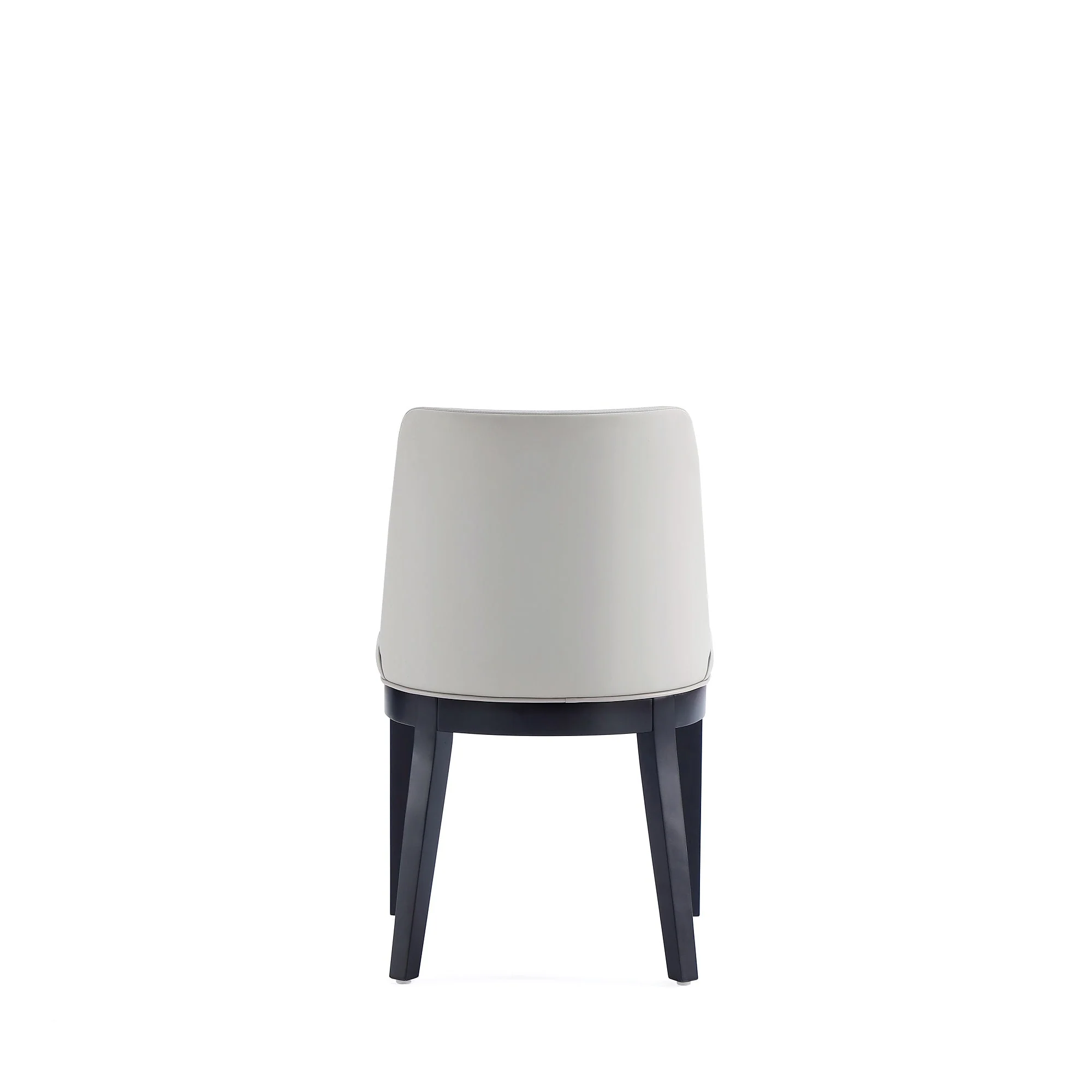 Gansevoort Faux Leather Dining Chair in Stone Grey (set of 4) - Image 7