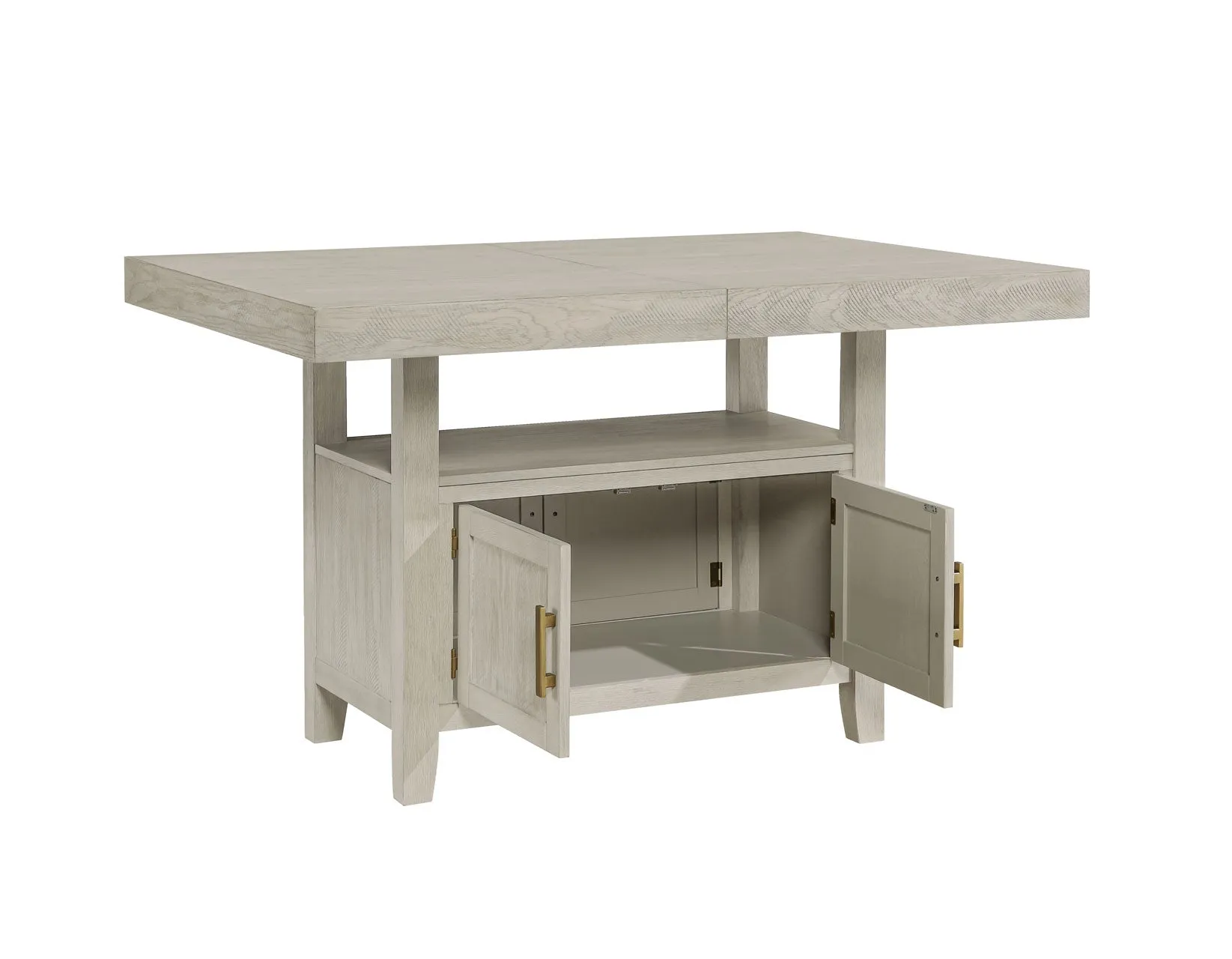 Garland 60-80″ Counter Table with 20″ Leaf, Greige Finish - Image 10