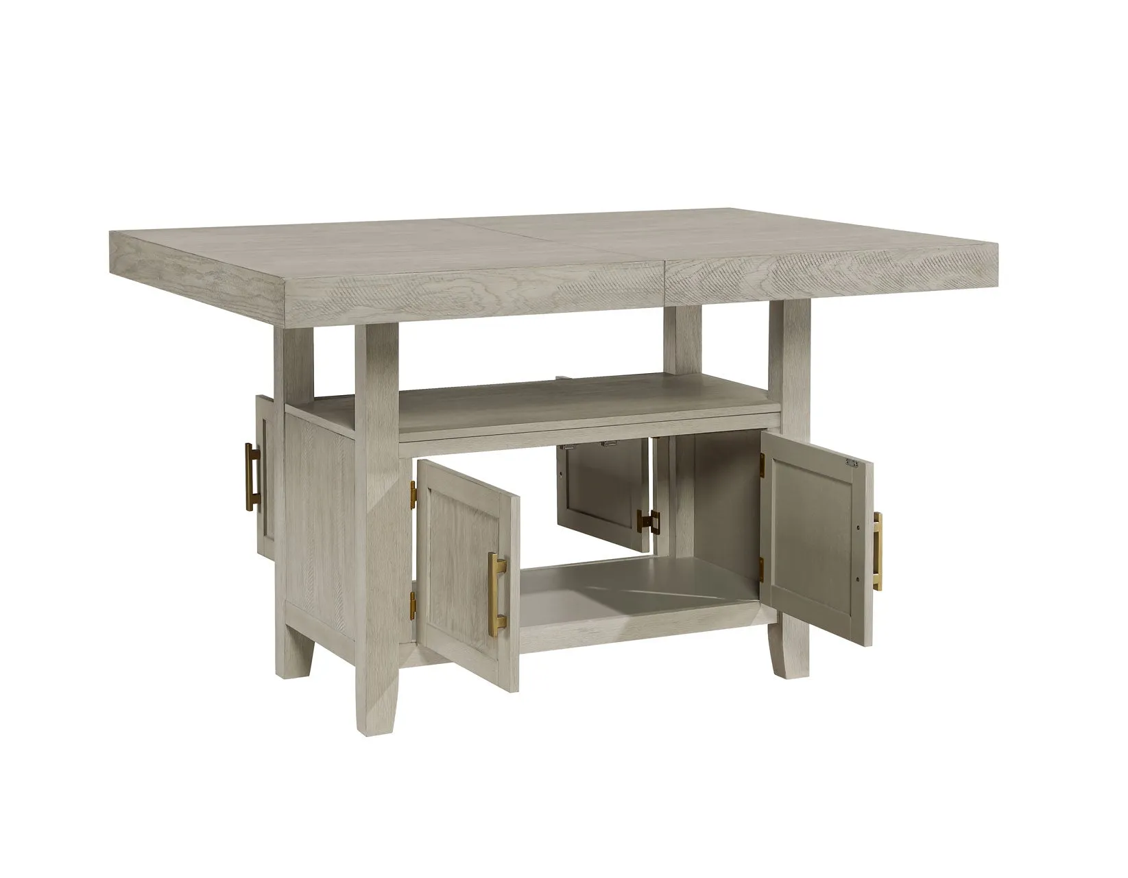 Garland 60-80″ Counter Table with 20″ Leaf, Greige Finish - Image 11