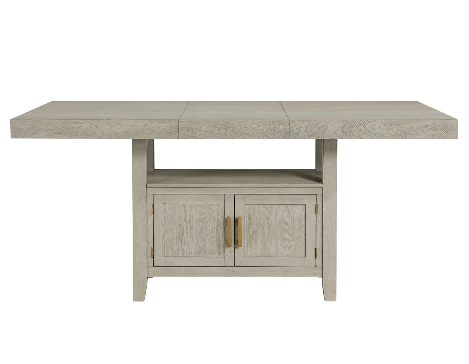Garland 60-80″ Counter Table with 20″ Leaf, Greige Finish - Image 15