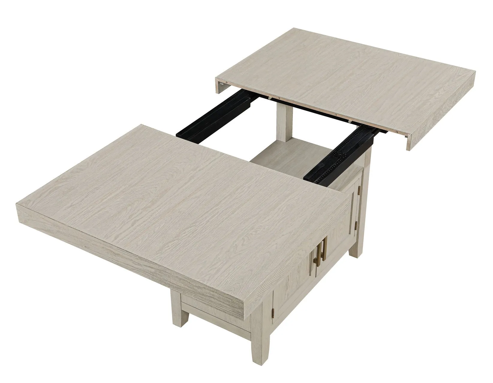 Garland 60-80″ Counter Table with 20″ Leaf, Greige Finish - Image 20