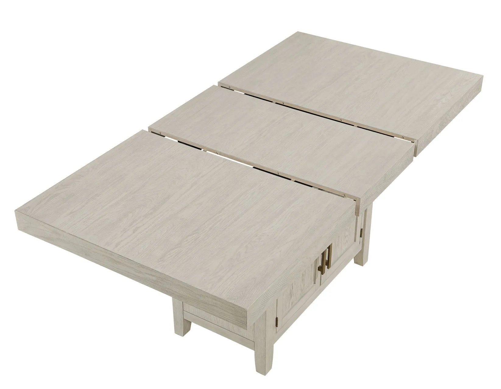 Garland 60-80″ Counter Table with 20″ Leaf, Greige Finish - Image 21