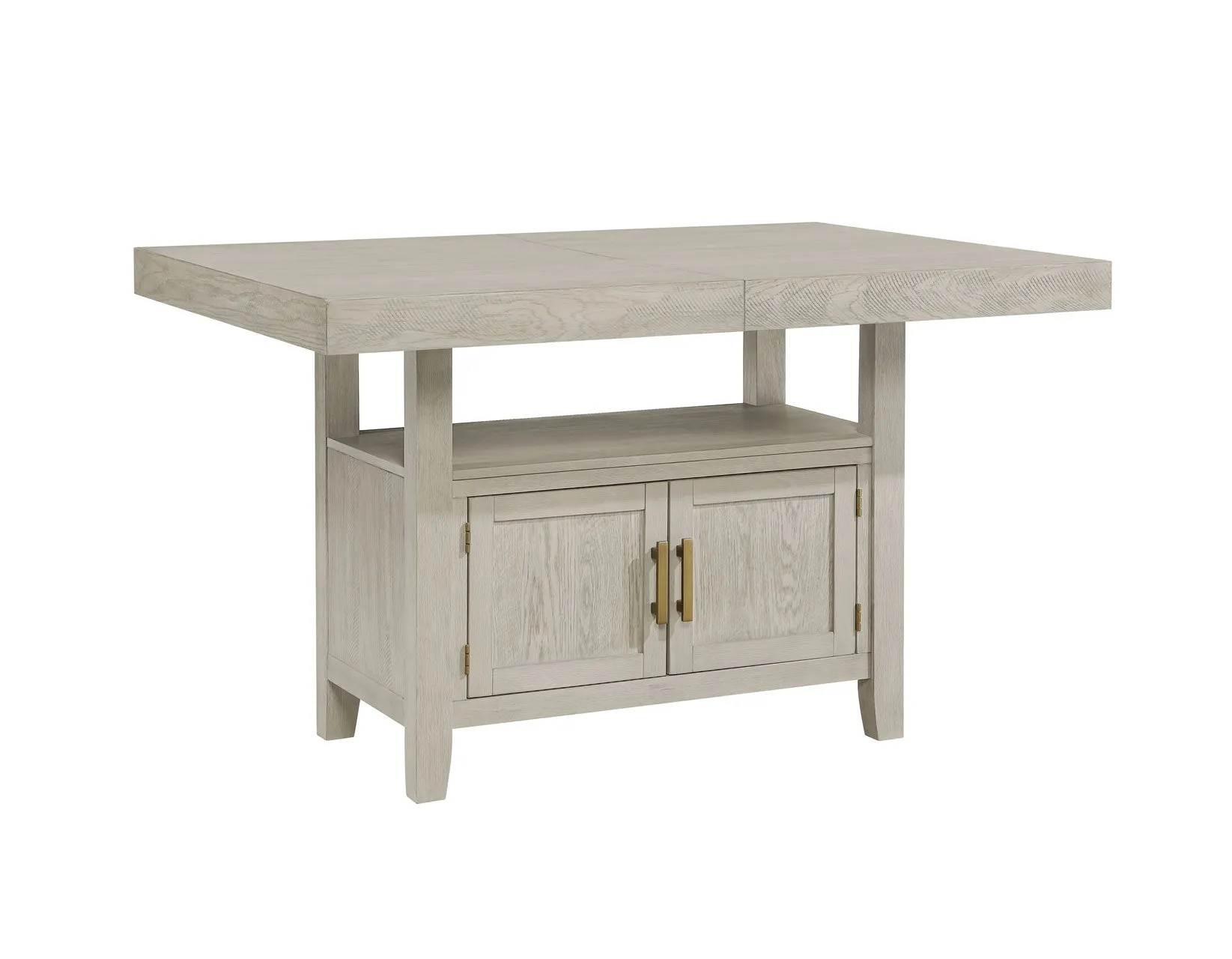 Garland 60-80″ Counter Table with 20″ Leaf, Greige Finish - Image 6