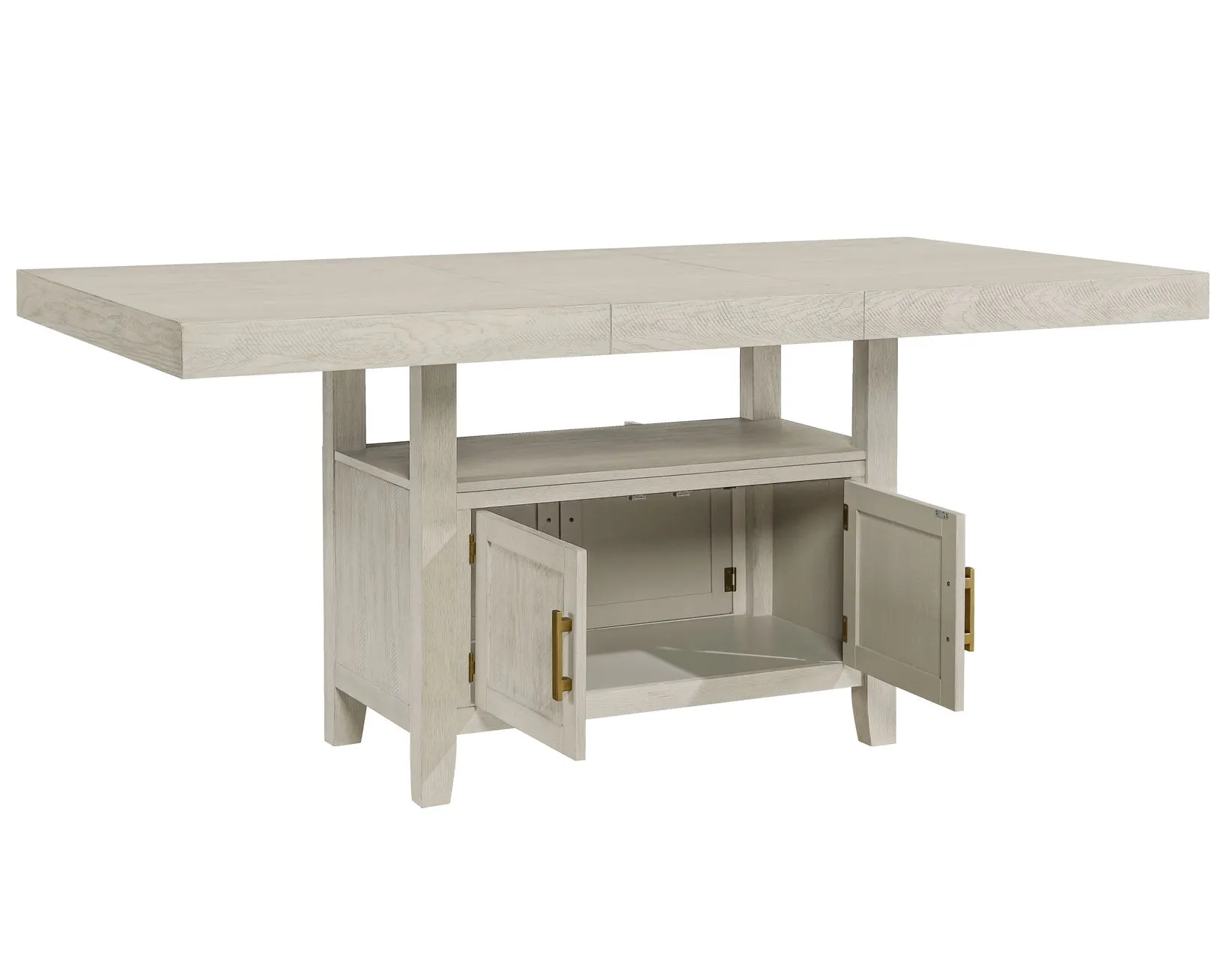 Garland 60-80″ Counter Table with 20″ Leaf, Greige Finish - Image 8