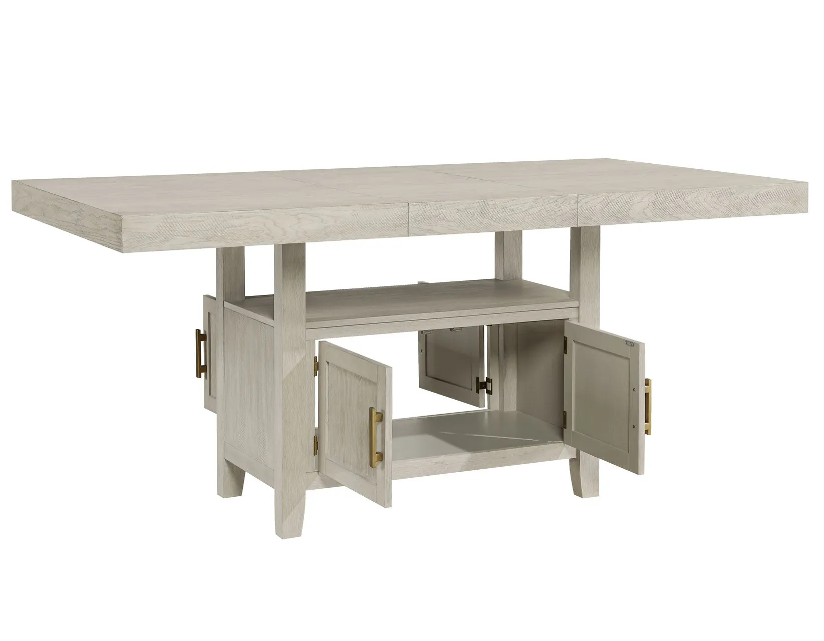 Garland 60-80″ Counter Table with 20″ Leaf, Greige Finish - Image 9