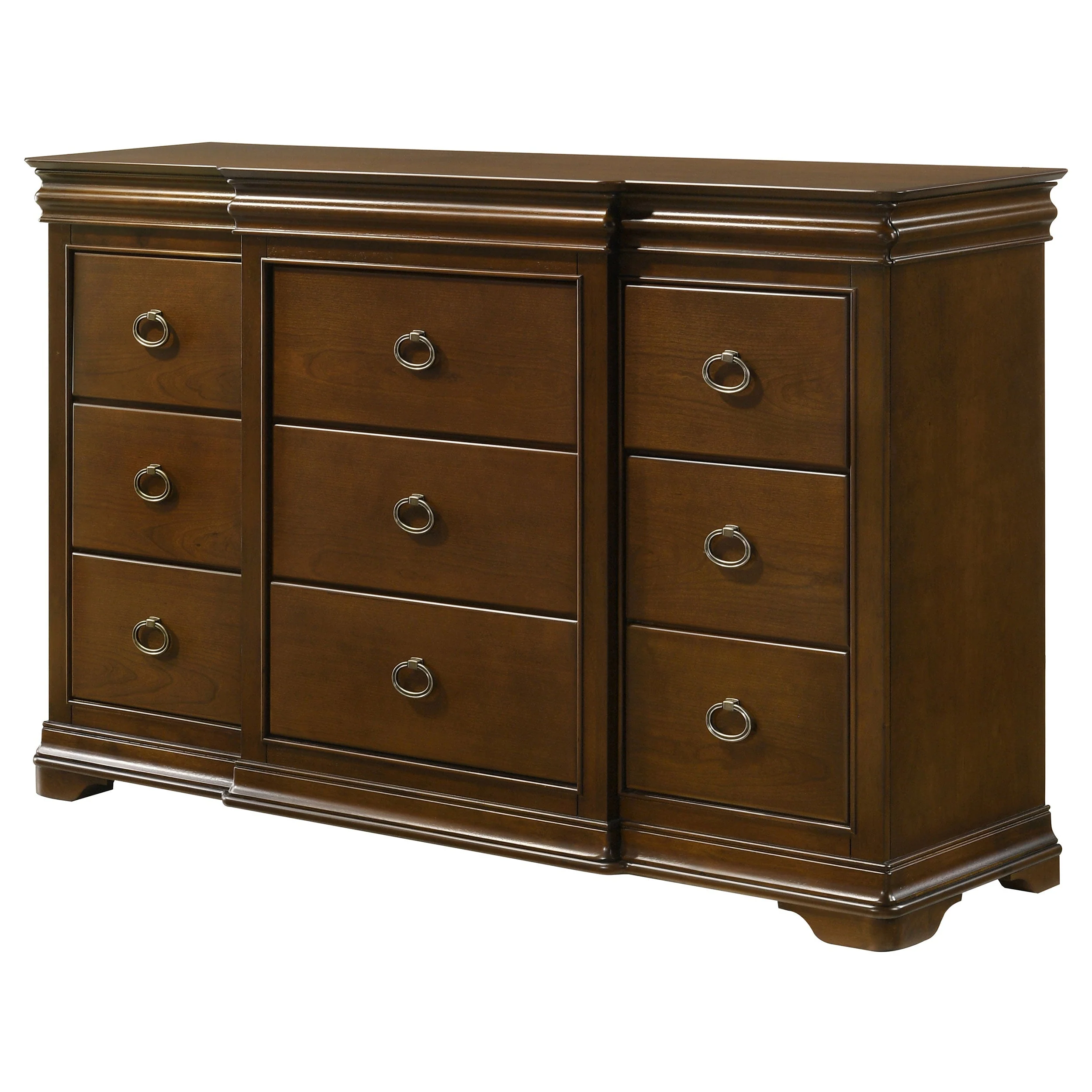 Garland Brown Cherry 11-drawer Bedroom Dresser Cabinet - Image 4