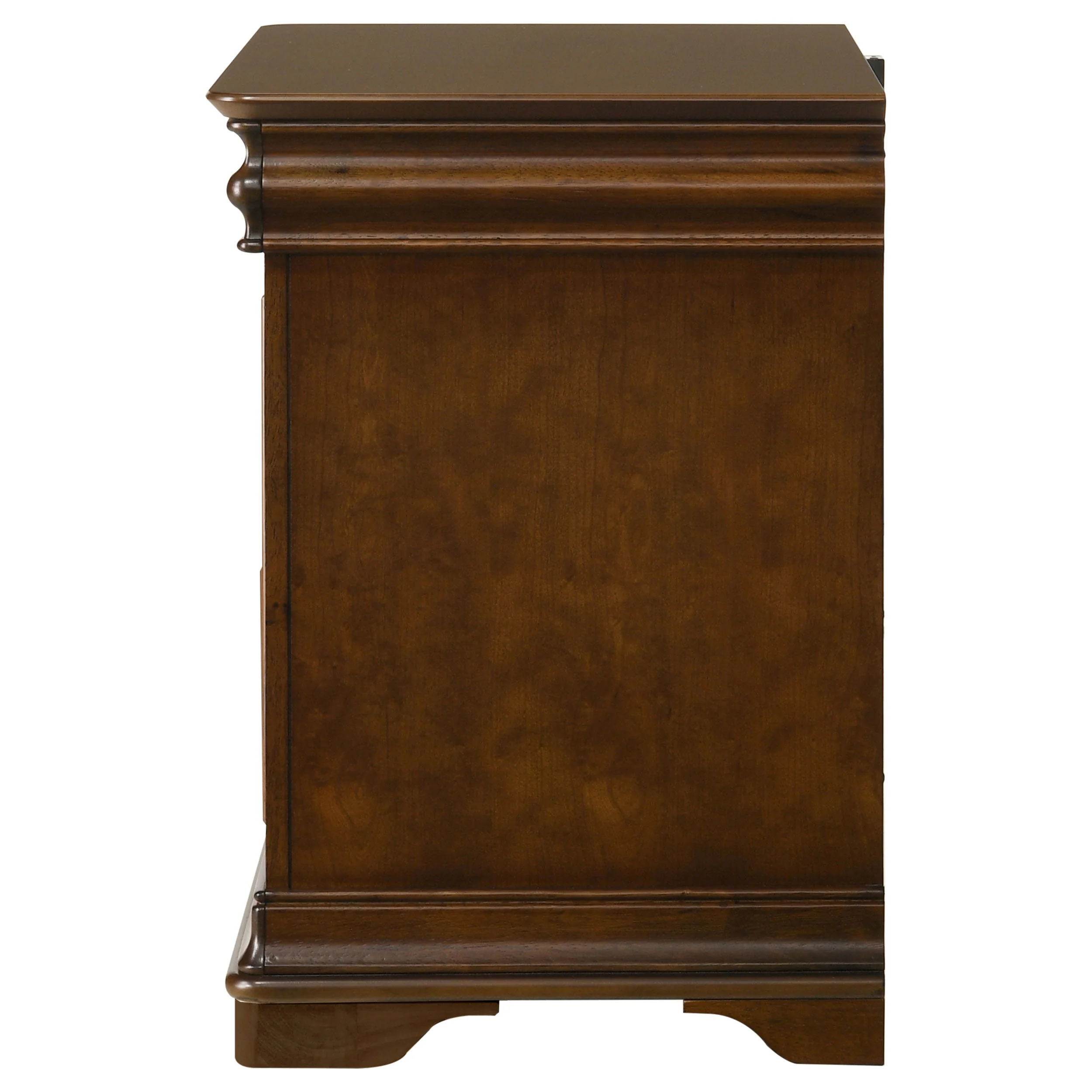 Garland Brown Cherry 3-drawer Nightstand Bedside Table - Image 5