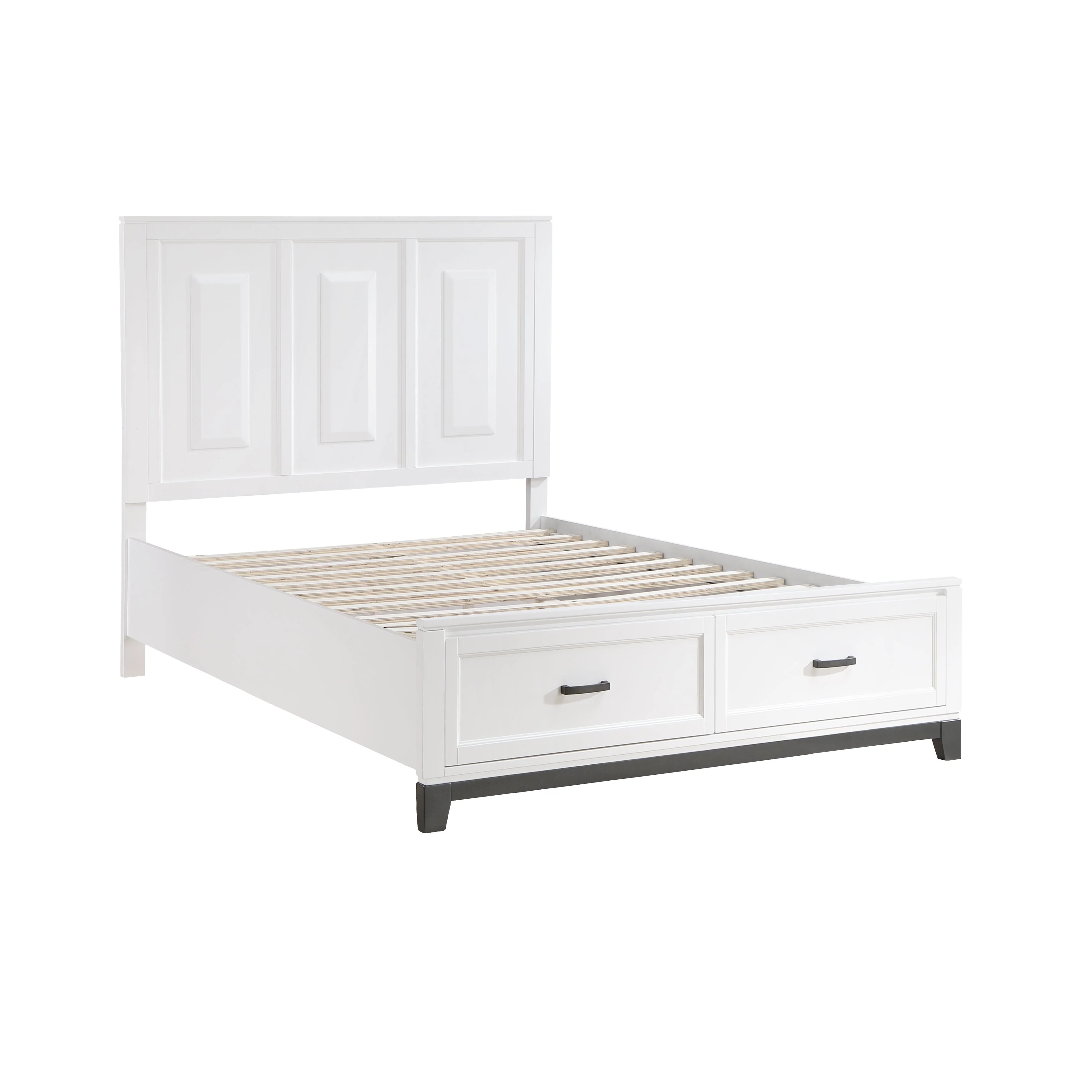 Garretson White Queen Storage Platform Bed - Image 3