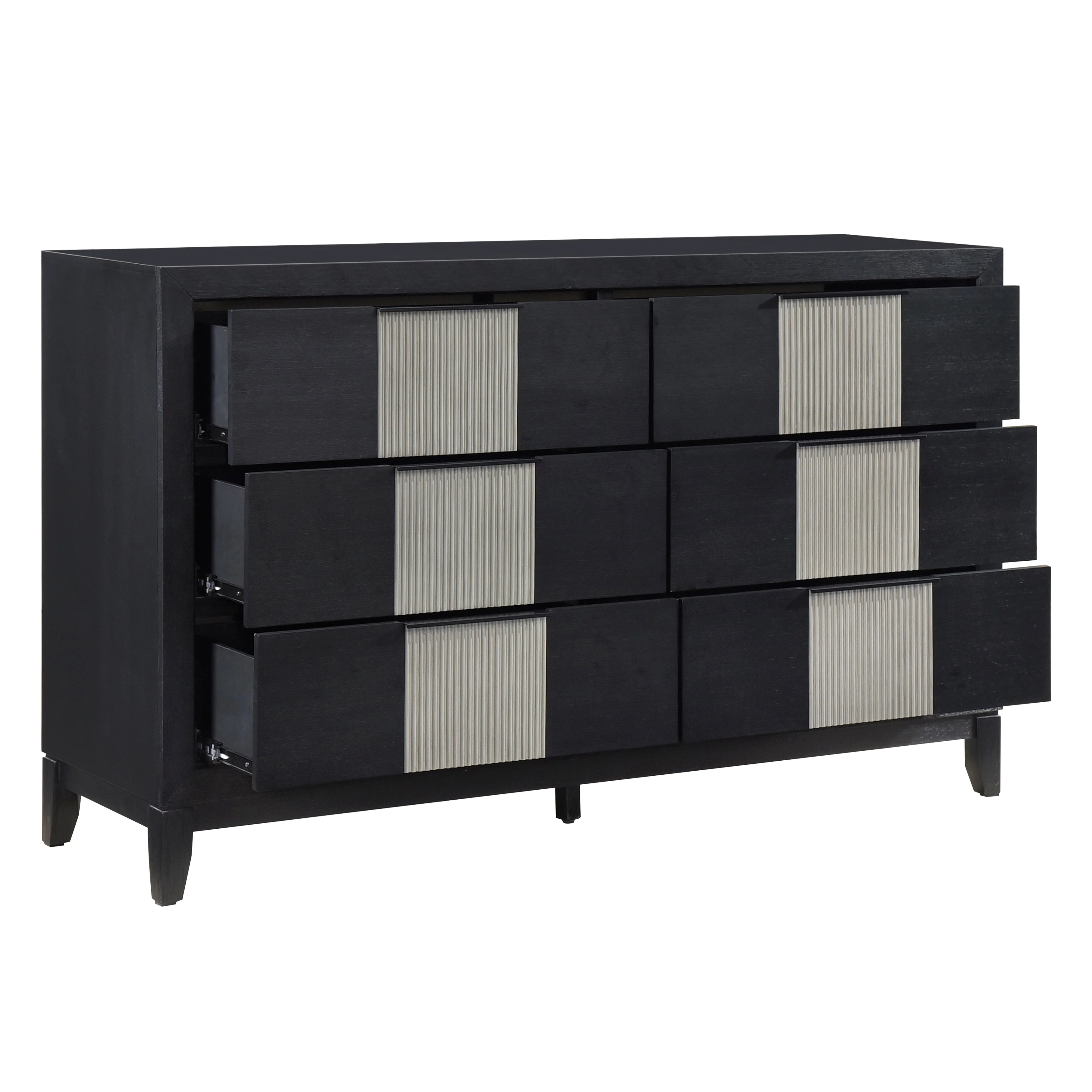 Garrison Charcoal/Gray LED Panel Bedroom Set - Image 16