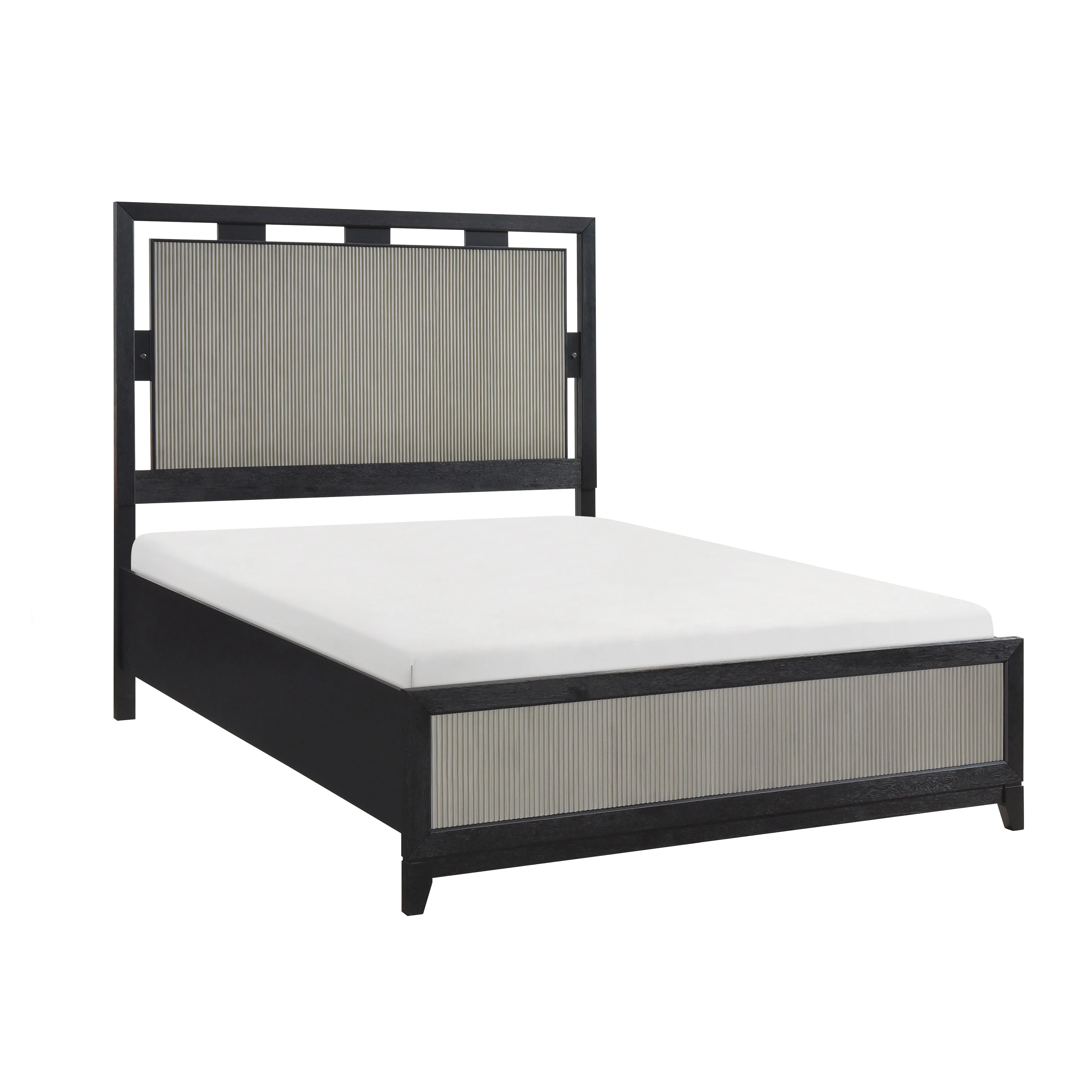 Garrison Charcoal/Gray LED Panel Bedroom Set - Image 4