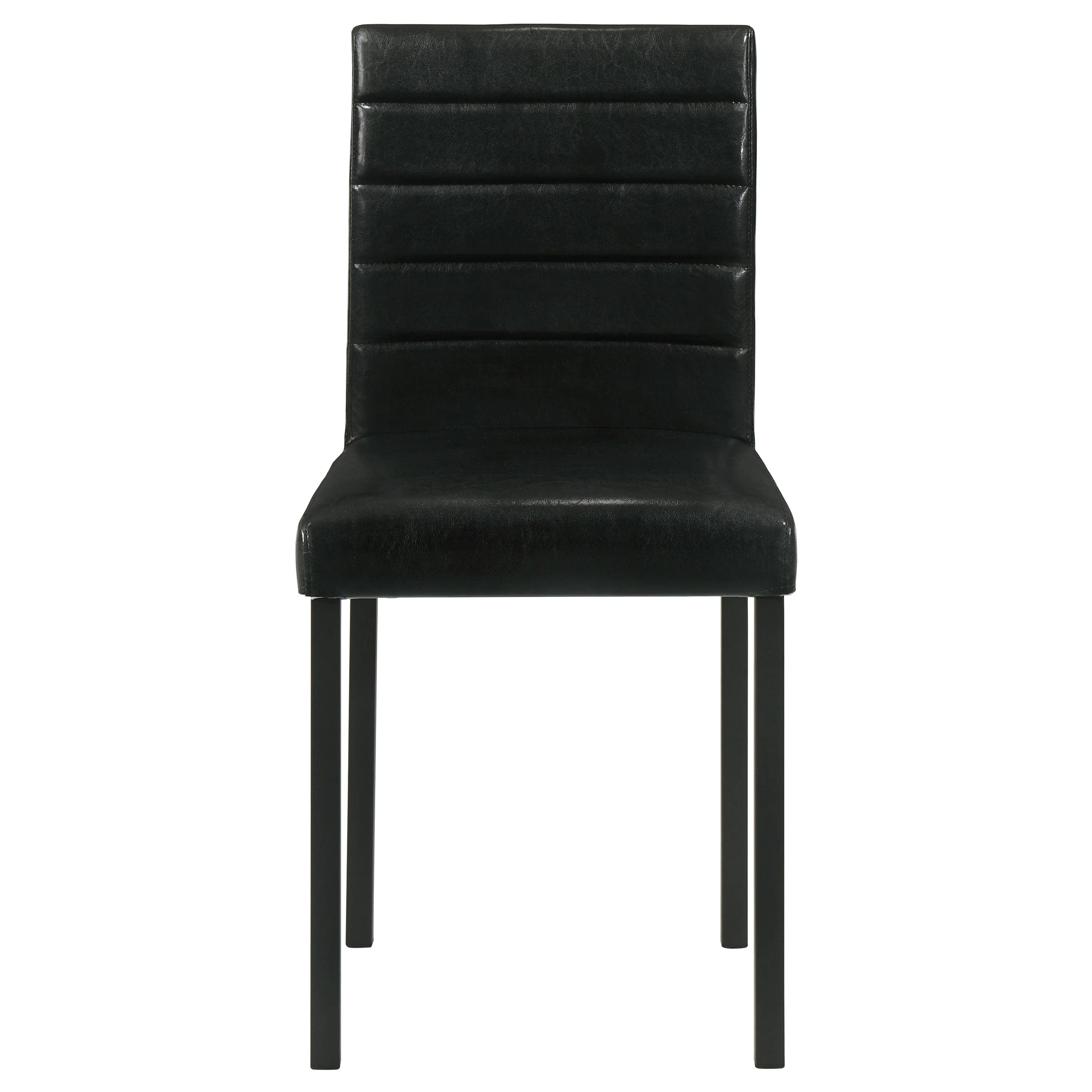 Garza Black Upholstered Dining Side Chair (Set of 4) - Image 4