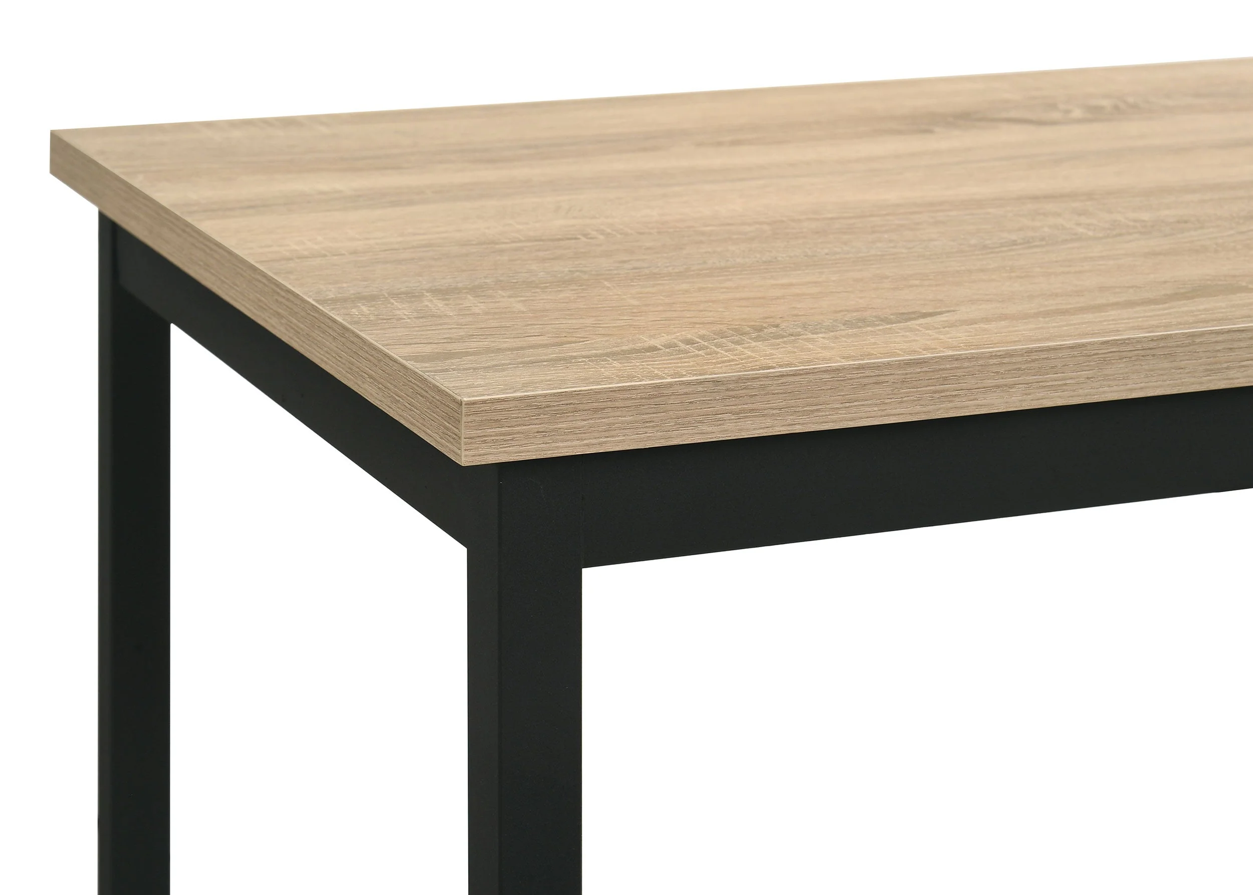 Garza Greige Oak Space Saving Rectangular Dining Table - Image 5