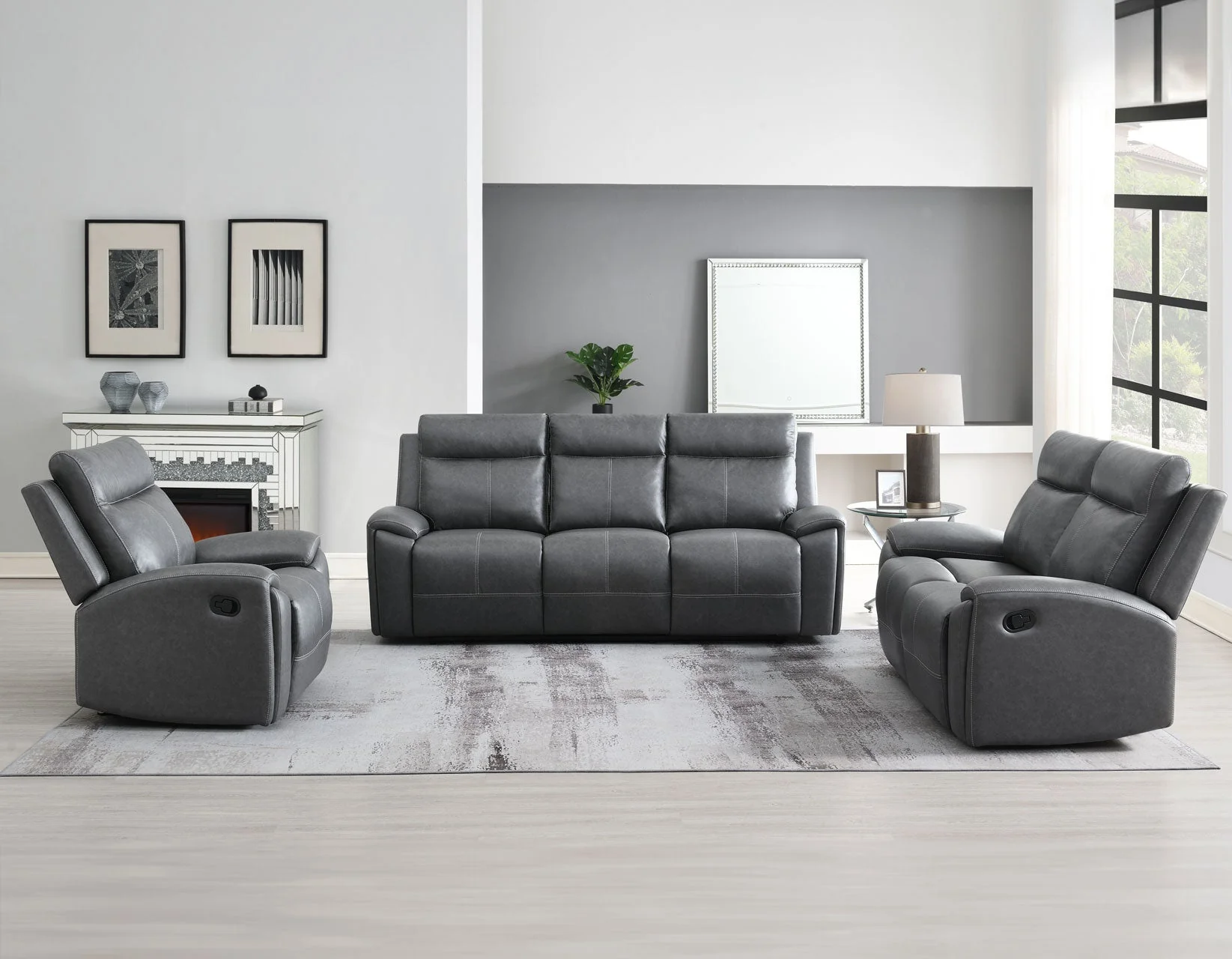 Gaston Manual Reclining Loveseat - Image 10