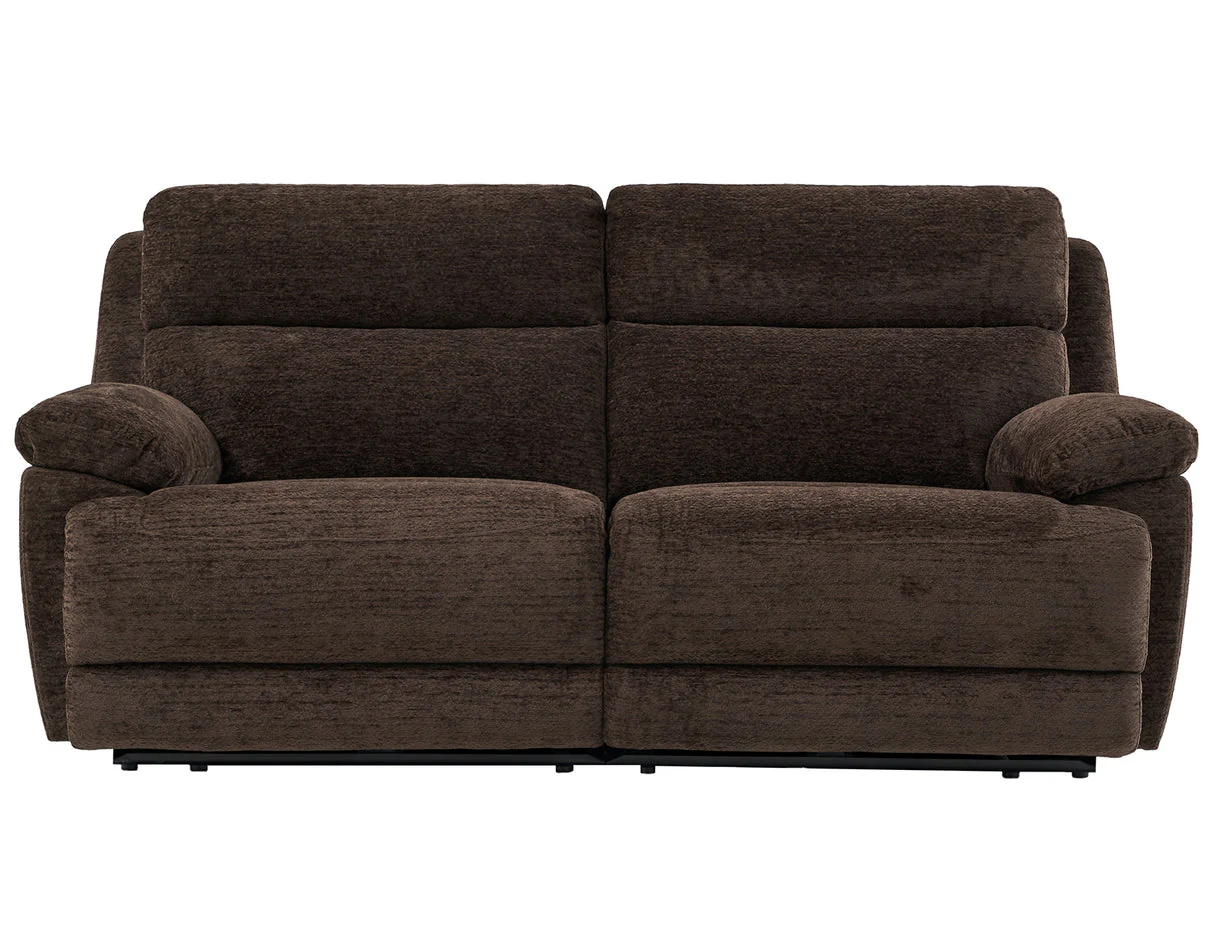 Gatlin Brown Fabric Dual-Power 2-Piece Reclining Loveseat