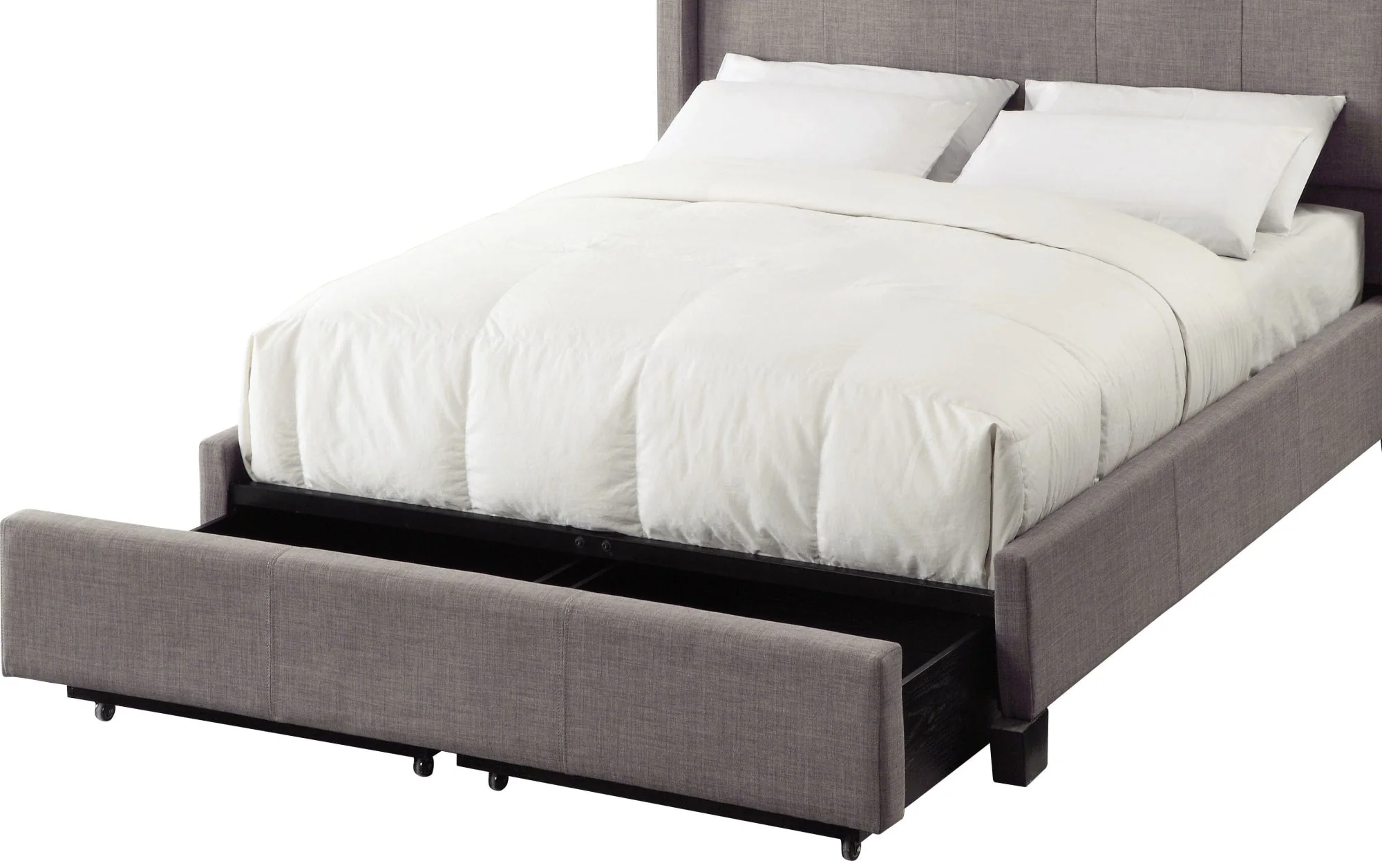 Geneva - Adona Dolphin Full Upholstered Footboard Storage Bed - Image 8