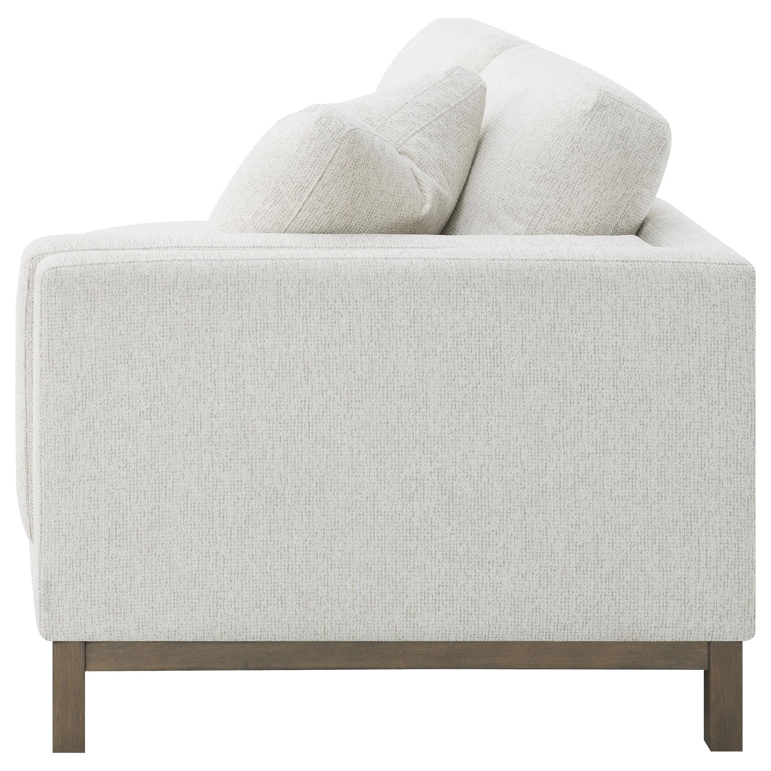 Geneva Sand Boucle Upholstered Sectional Chaise Sofa - Image 8