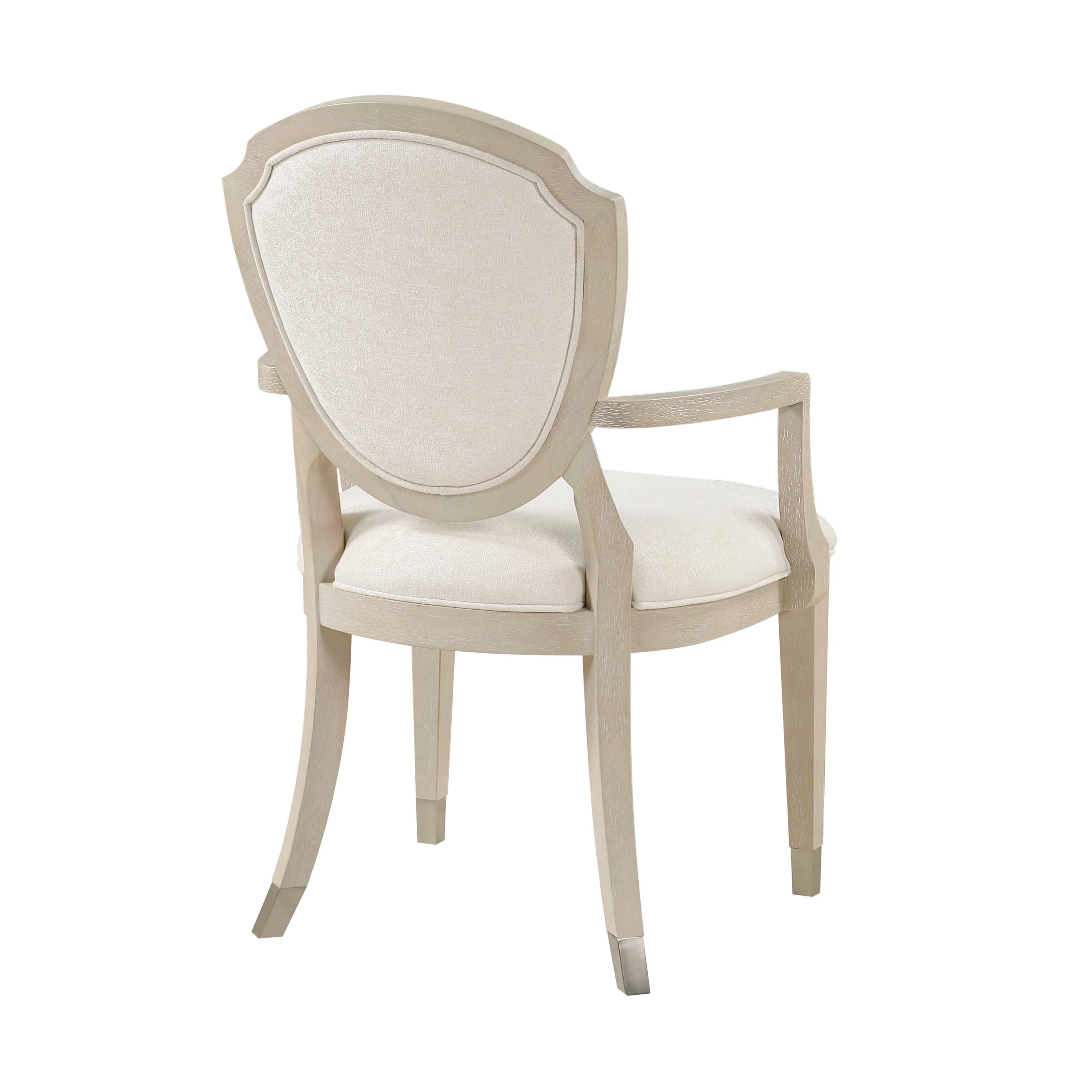 Genoa Light Oak/Ivory Dining Arm Chair, Set of 2 - Image 3